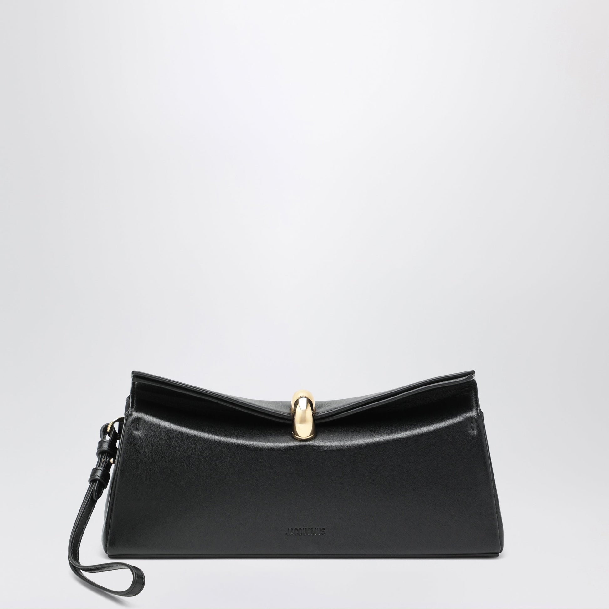 Jacquemus Valerie Clutch Aus Schwarzem Leder Women JACQUEMUS