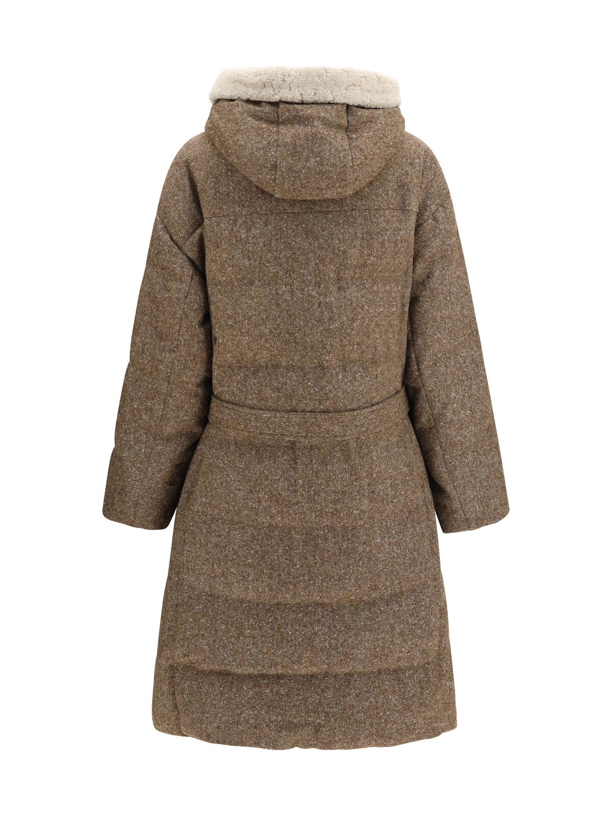 Brunello Cucinelli Women Long Padded Coat With Belt BRUNELLO CUCINELLI