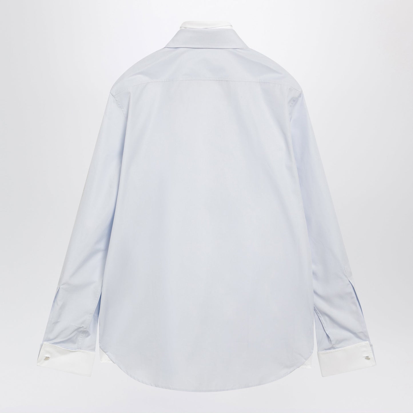 Acne Studios Layered Poplin Button-Up Shirt Blue/White Men ACNE STUDIOS