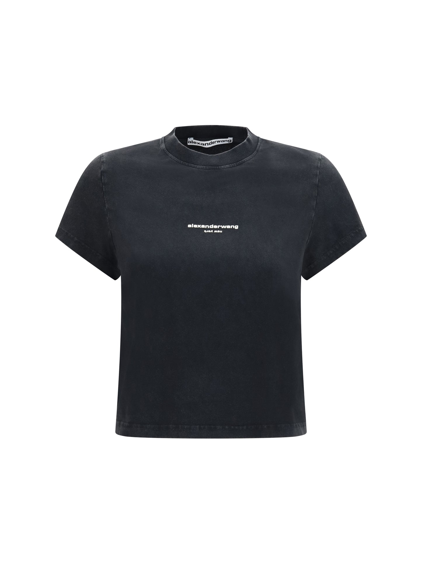 Alexander Wang Women Short-Sleeve T-Shirt With Central Logo Print ALEXANDER WANG