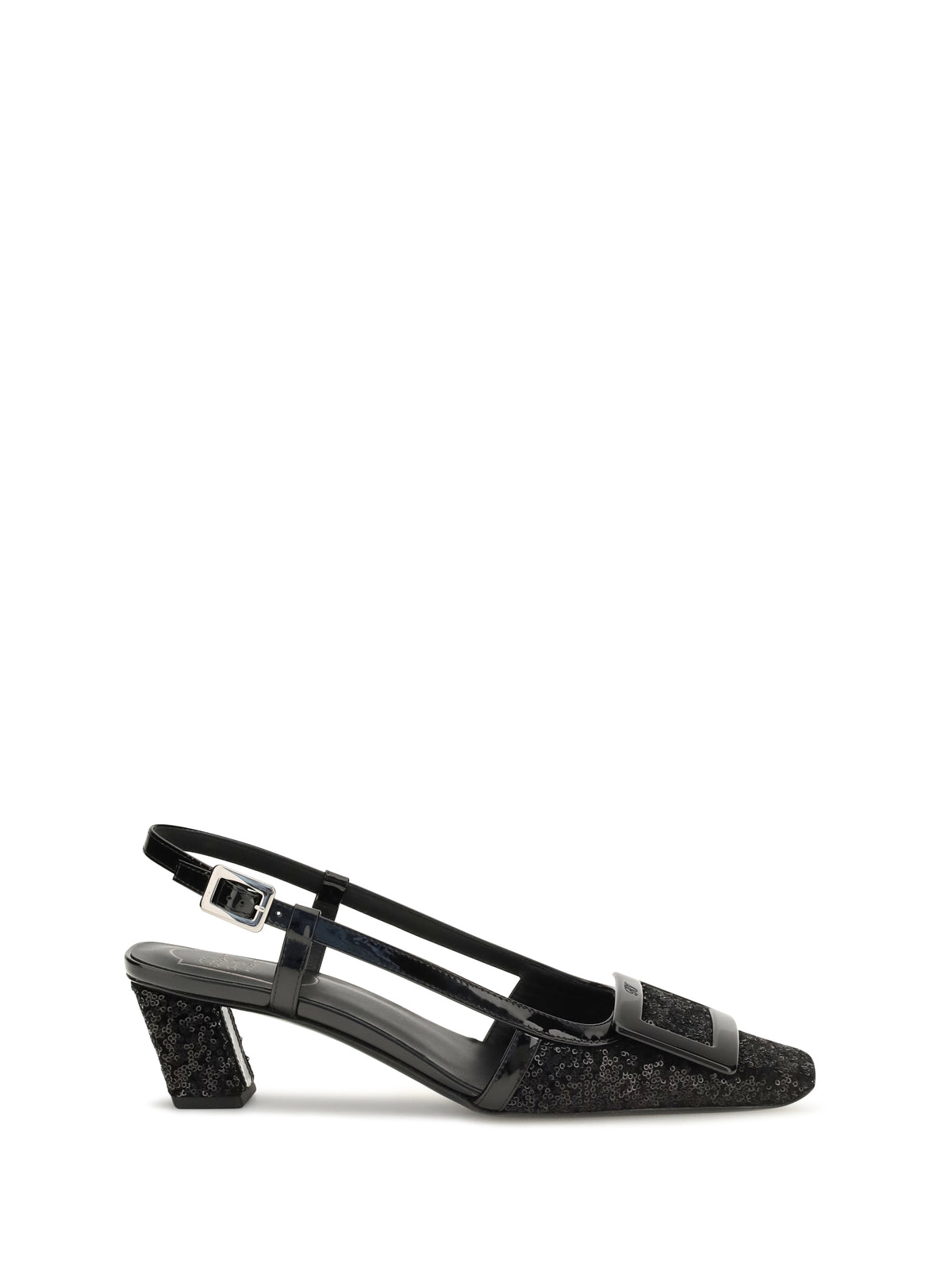 Roger Vivier Women Belle Vivier Shiny-Effect Slingback Pumps ROGER VIVIER
