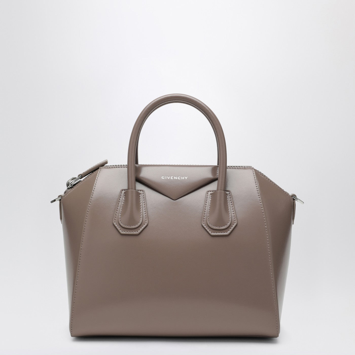 Givenchy Small Antigona Bag In Taupe Leather Women GIVENCHY