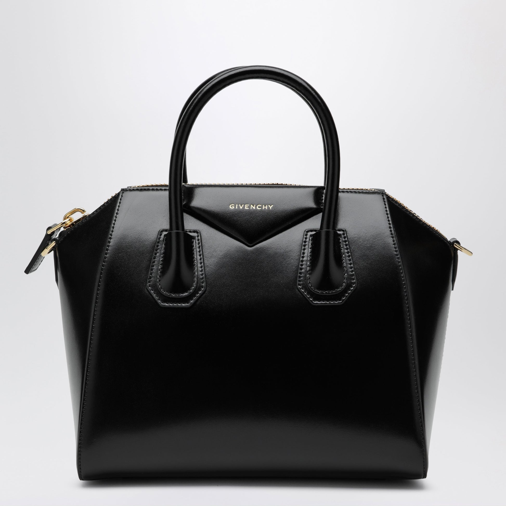 Givenchy Small Black Antigona Bag In Leather Women GIVENCHY