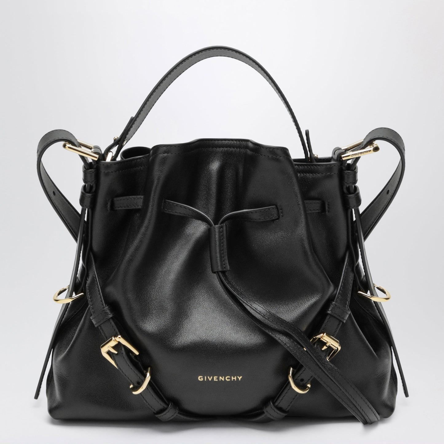 Givenchy Small Voyou Bucket Bag In Black Calfskin Women GIVENCHY