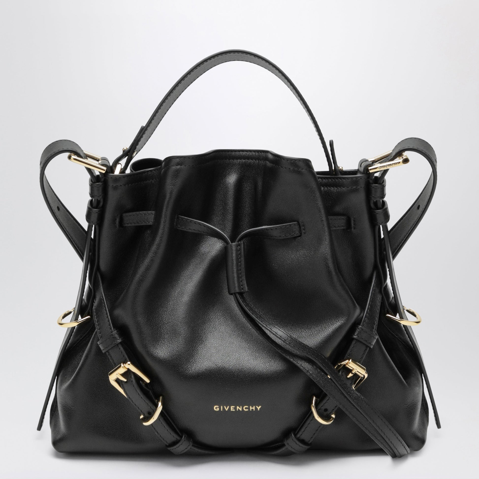 Givenchy Small Voyou Bucket Bag In Black Calfskin Women GIVENCHY