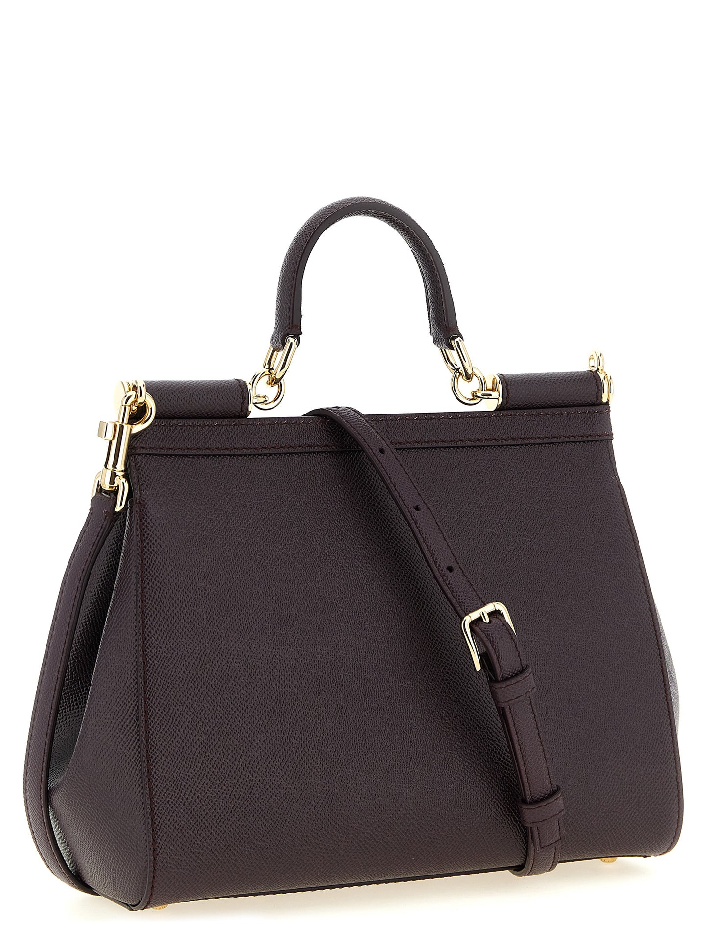 Dolce & Gabbana Women 'Sicily Grande' Dauphine Leather Handbag DOLCE & GABBANA