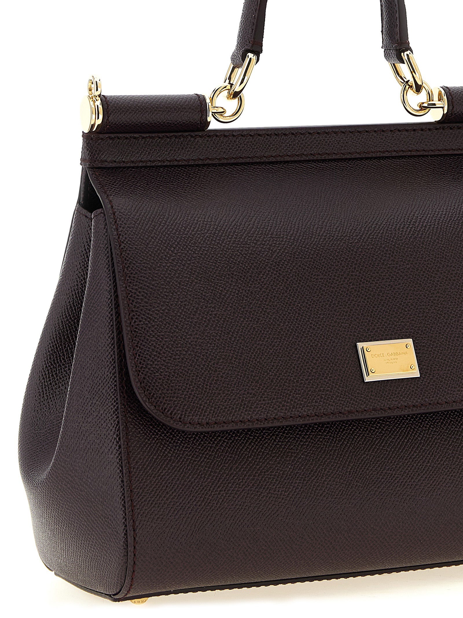 Dolce & Gabbana Women 'Sicily Grande' Dauphine Leather Handbag DOLCE & GABBANA