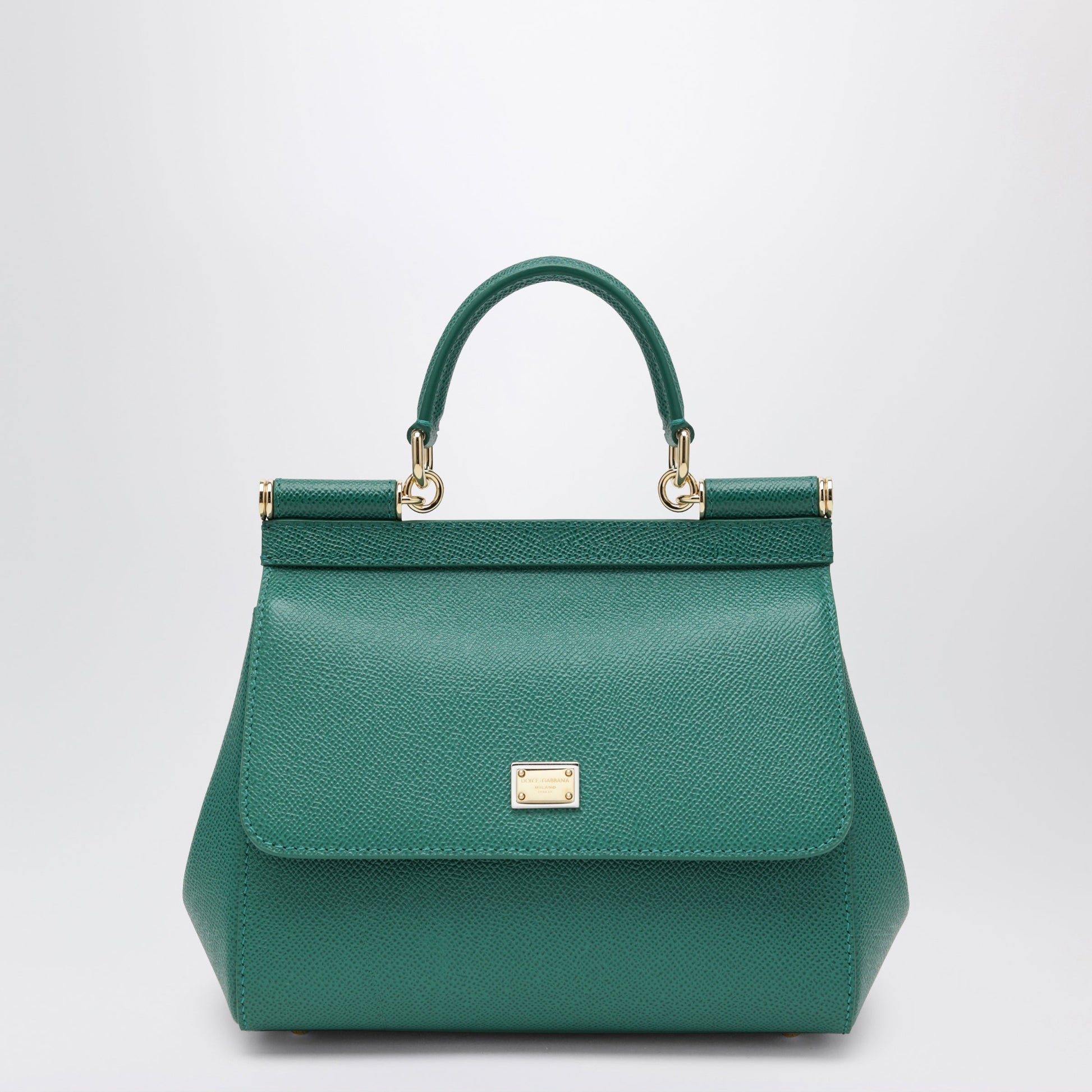 Dolce&Gabbana Medium Sicily Top-Handle Bag In Emerald Green Women DOLCE & GABBANA