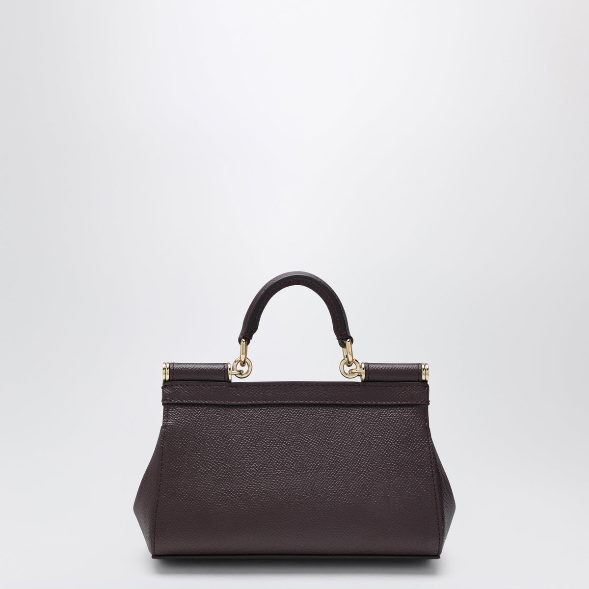 Dolce&Gabbana Small Sicily Top-Handle Bag In Wine-Colored Leather Women DOLCE & GABBANA