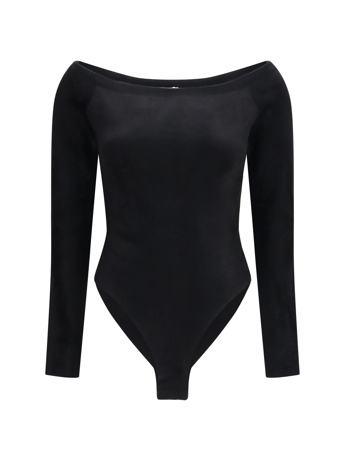 Alaïa Women Velvet Off-Shoulder Bodysuit ALAIA