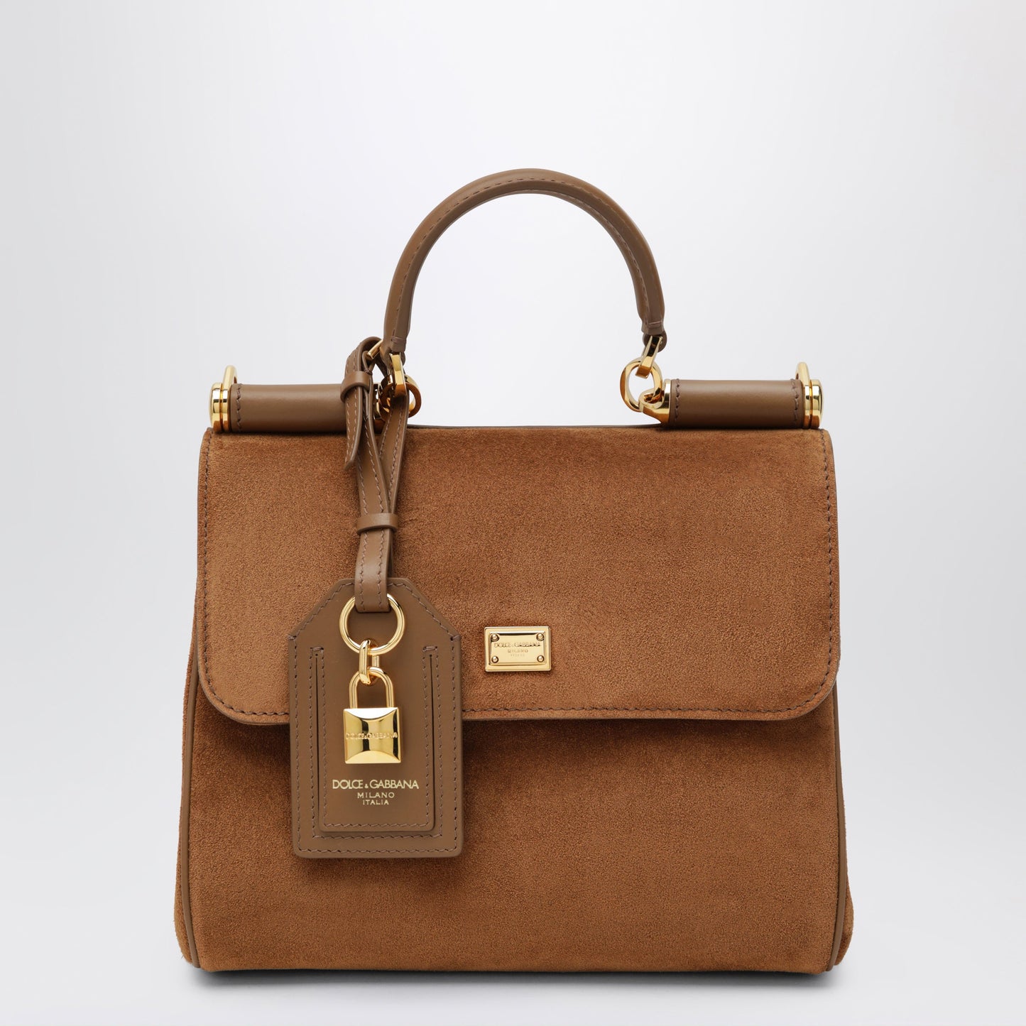 Dolce&Gabbana Small My Sicily Bag In Camel Split Leather Women DOLCE & GABBANA