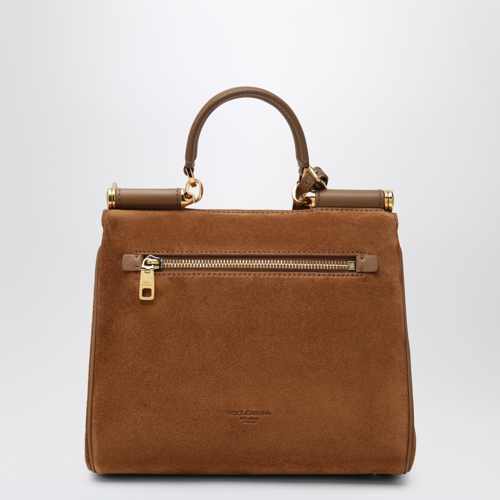Dolce&Gabbana Small My Sicily Bag In Camel Split Leather Women DOLCE & GABBANA