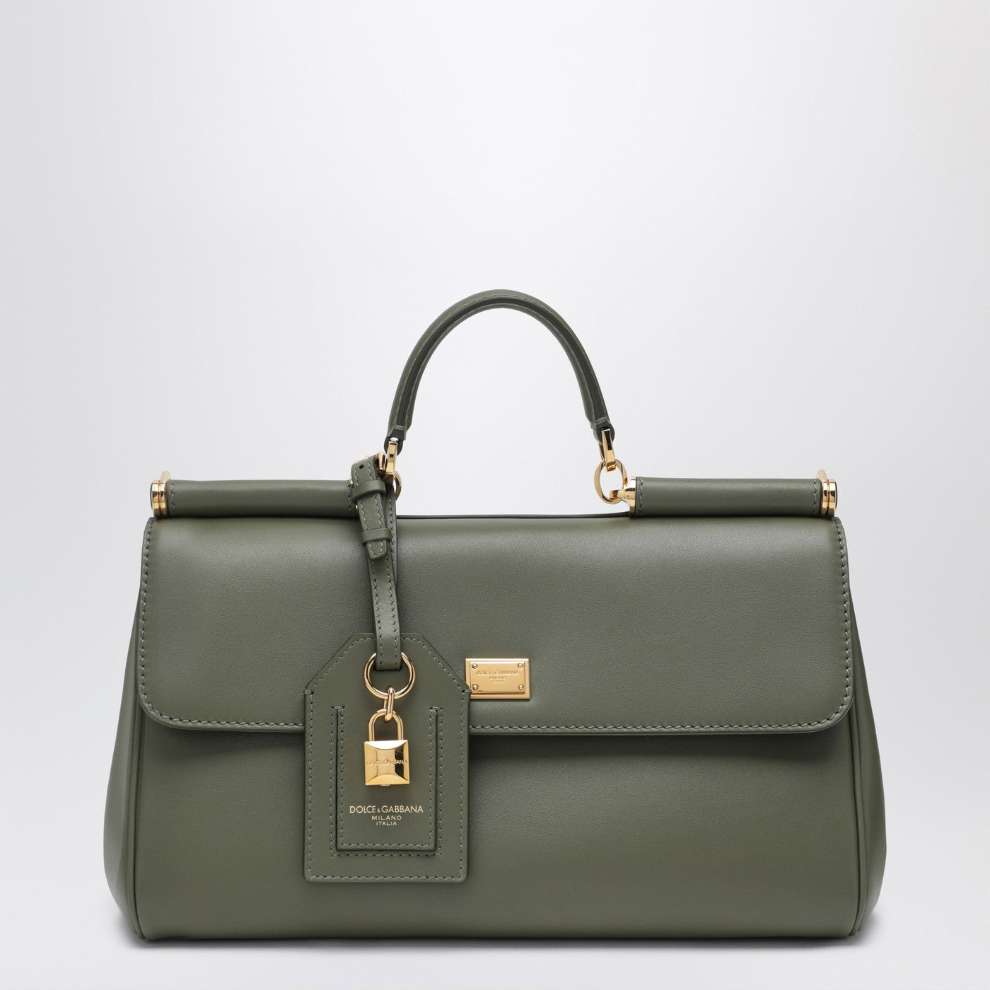 Dolce&Gabbana My Sicily Handbag In Military Green Leather Women DOLCE & GABBANA
