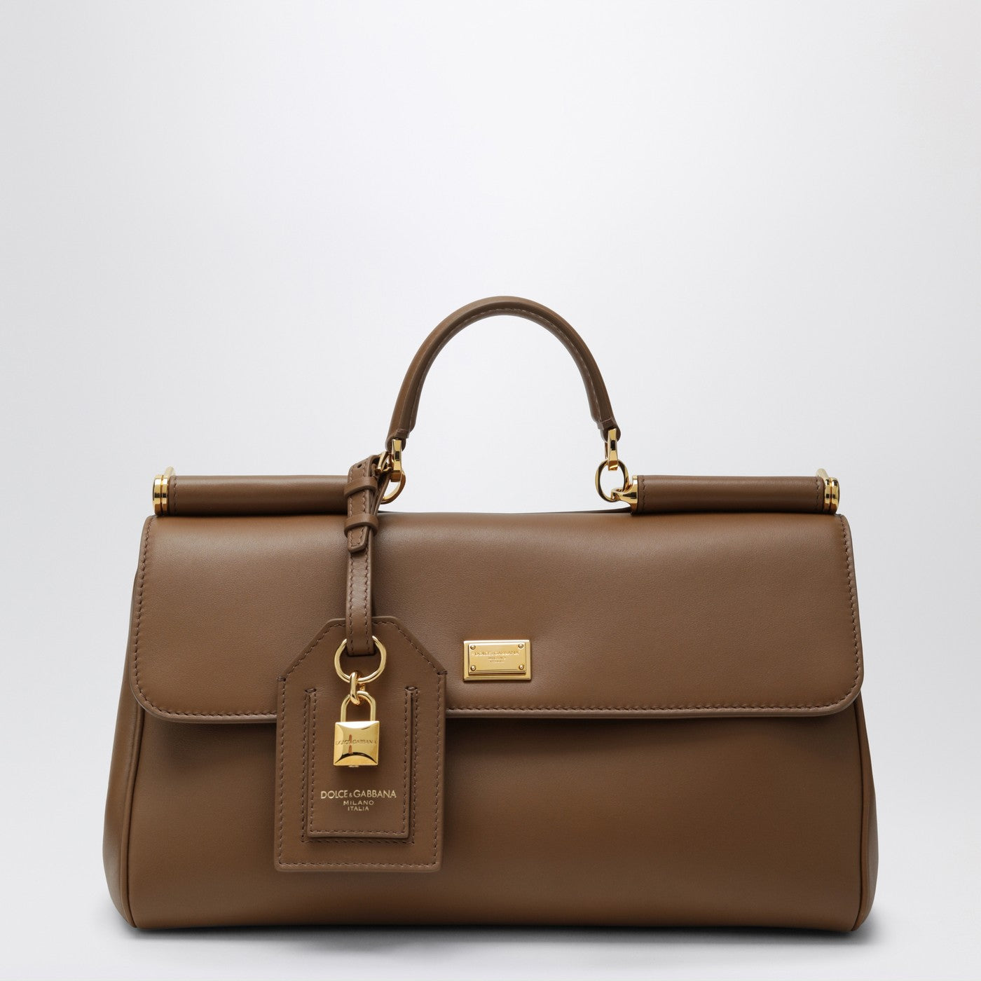 Dolce&Gabbana My Sicily Top Handle Bag In Caramel Leather Women DOLCE & GABBANA