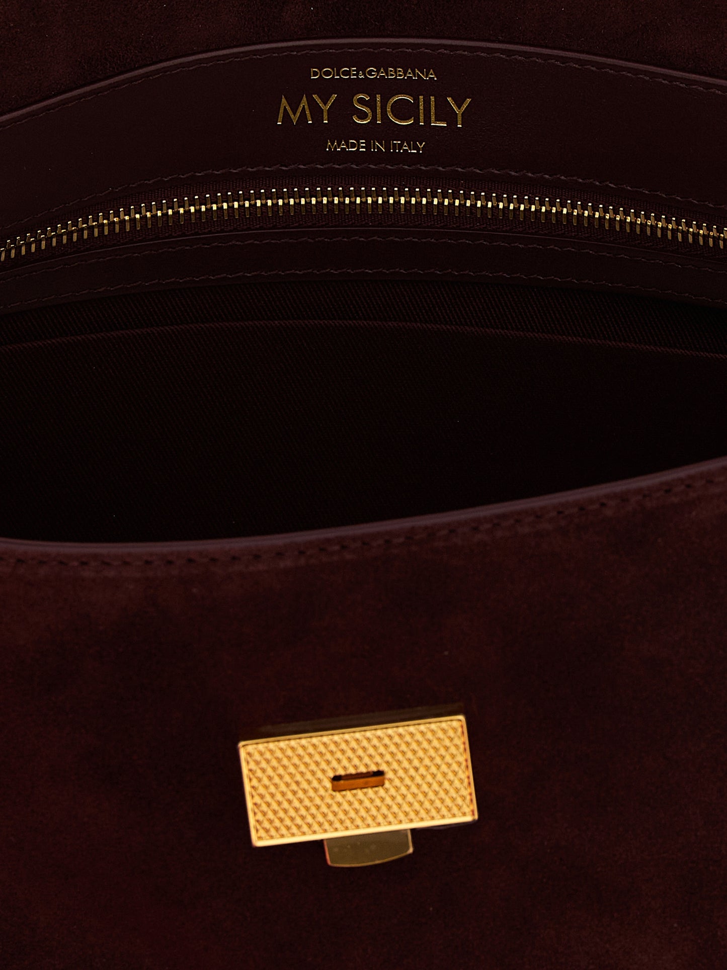 Dolce & Gabbana Women Medium Suede 'My Sicily' Handbag DOLCE & GABBANA