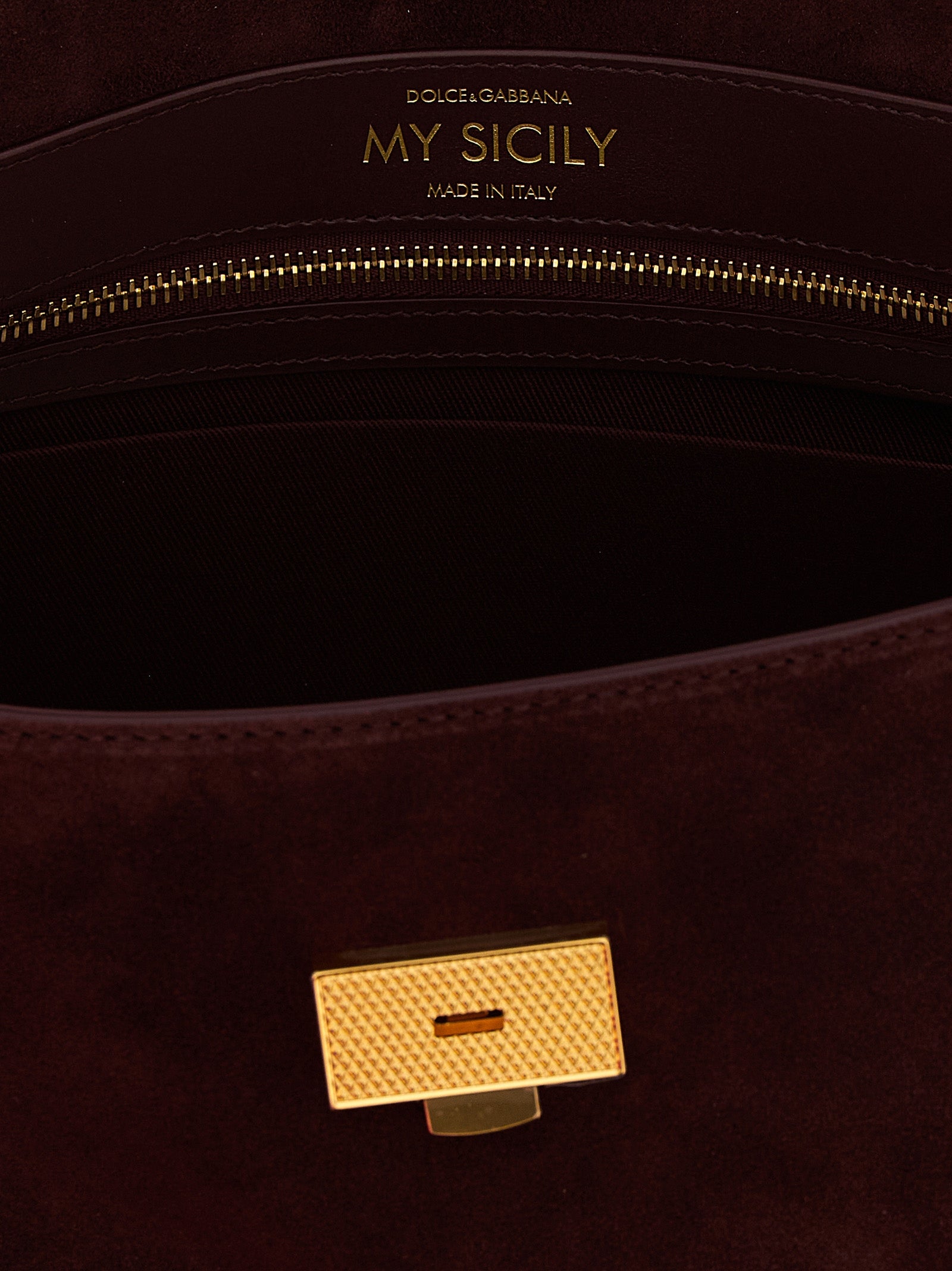 Dolce & Gabbana Women Medium Suede 'My Sicily' Handbag DOLCE & GABBANA
