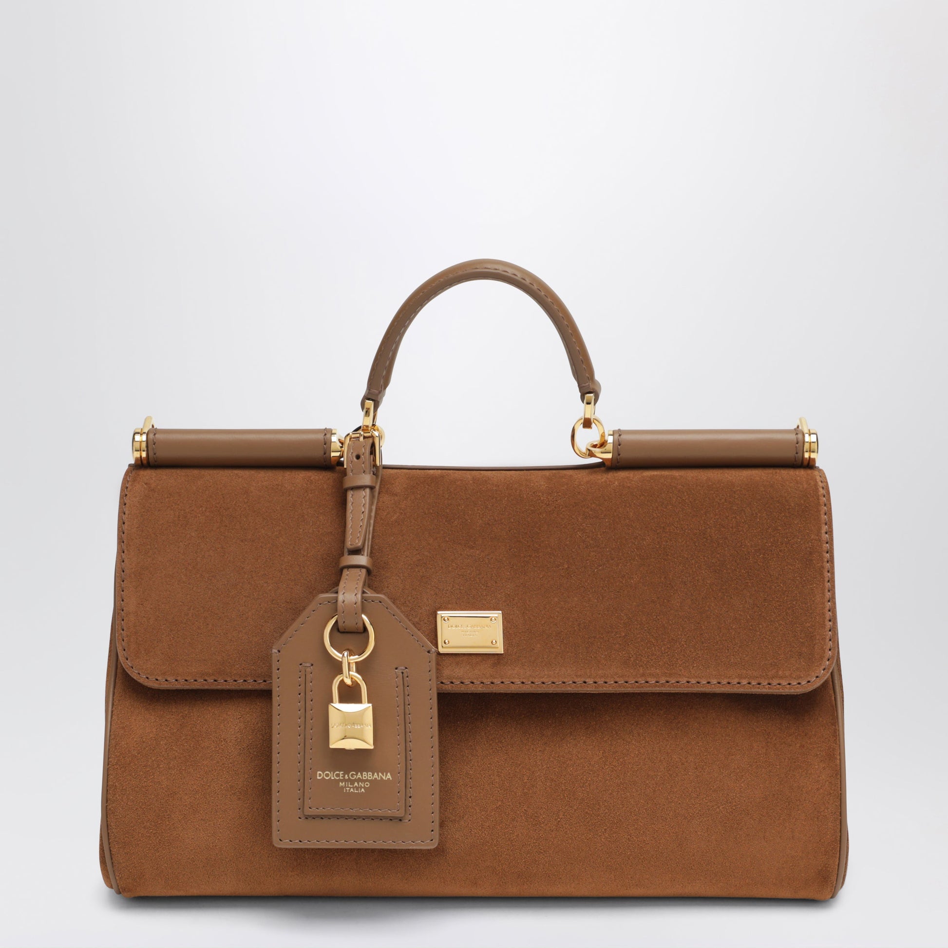 Dolce&Gabbana Medium My Sicily Bag In Camel Suede Leather Women DOLCE & GABBANA