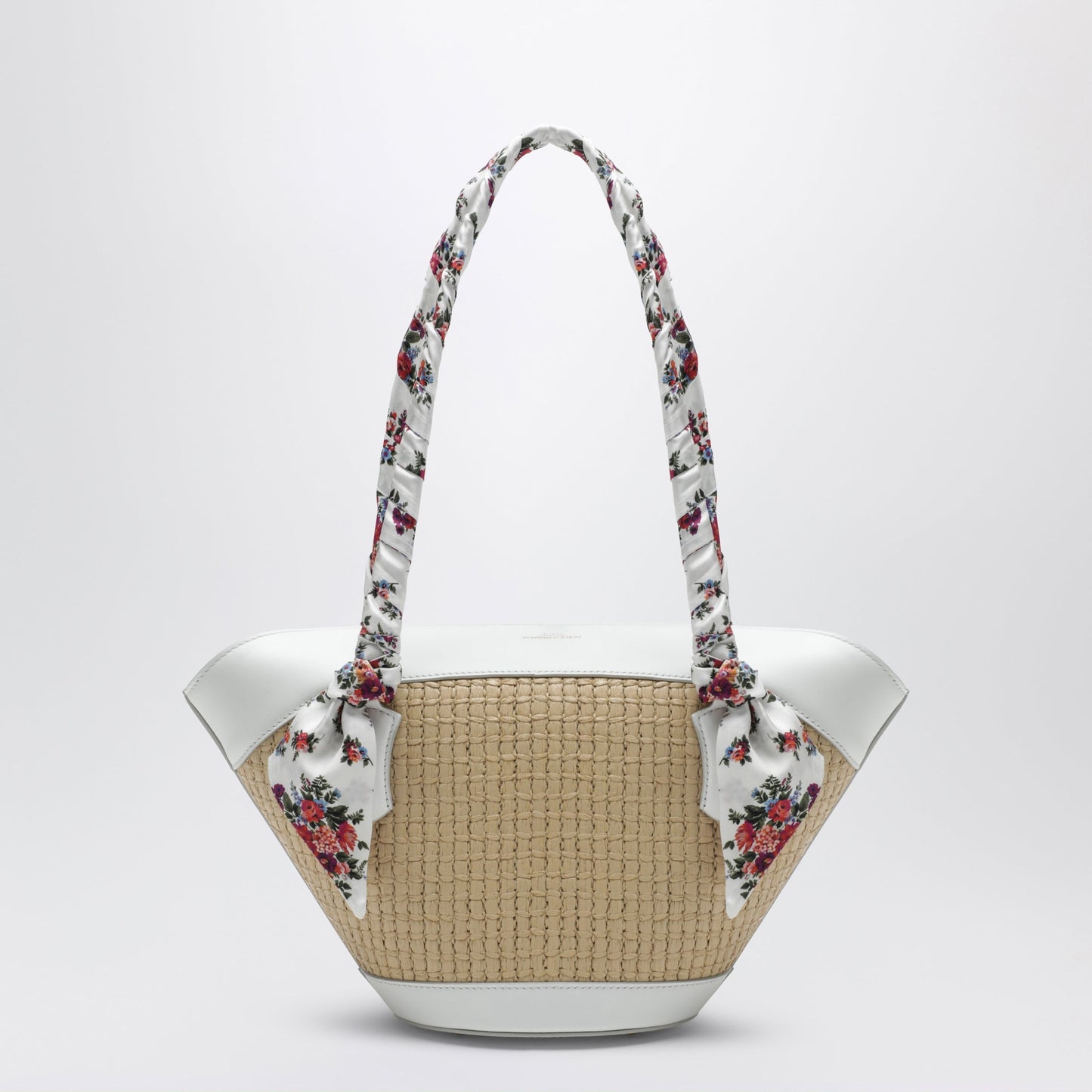 Dolce&Gabbana Capri Raffia Coffa Bag In Cream And White Women DOLCE & GABBANA
