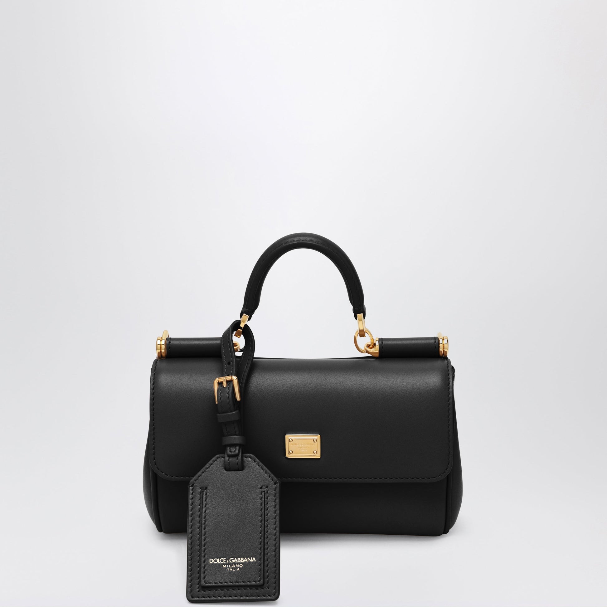 Dolce&Gabbana Mini My Sicily Handbag In Black Leather Women DOLCE & GABBANA