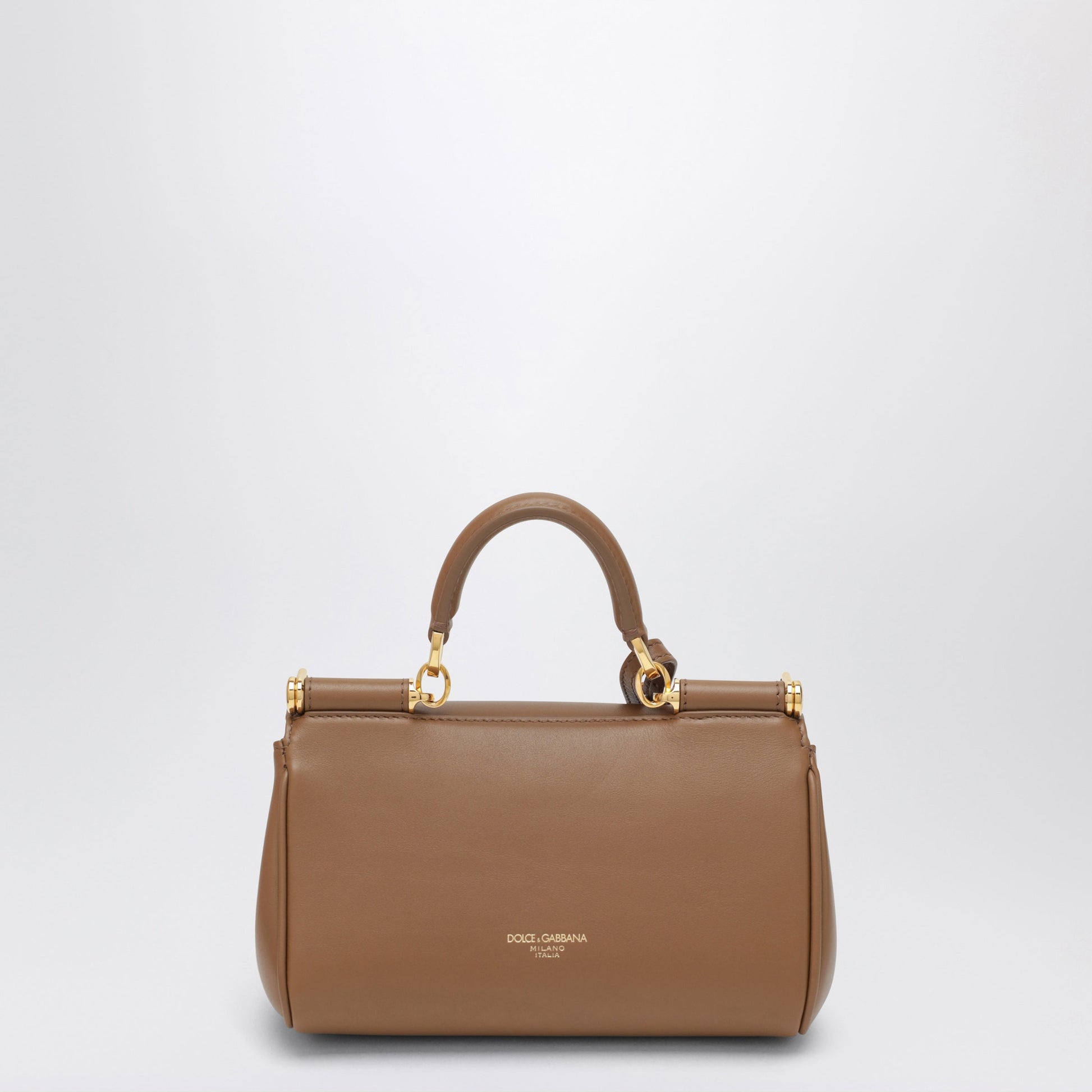 Dolce&Gabbana Mini My Sicily Handbag In Caramel Leather Women DOLCE & GABBANA