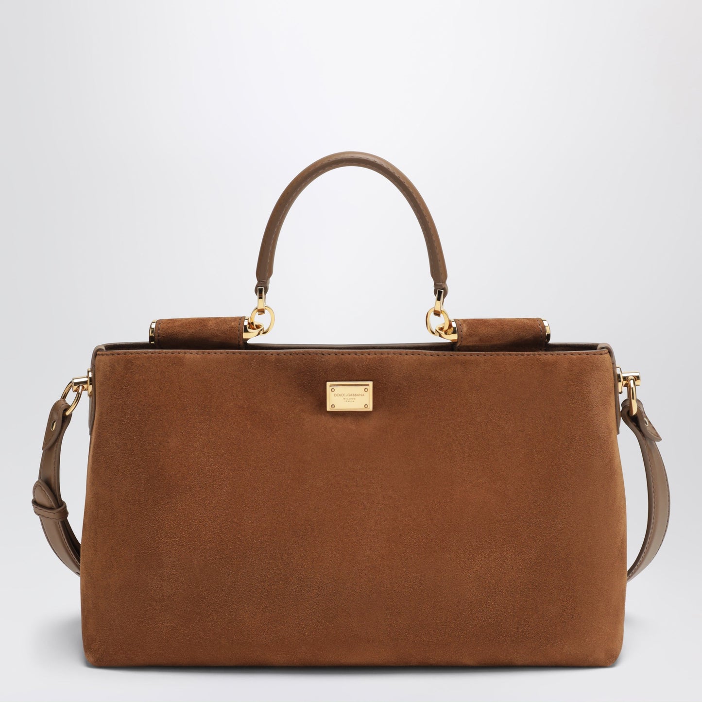 Dolce&Gabbana Medium Vittoria Suede Bag In Camel Women DOLCE & GABBANA