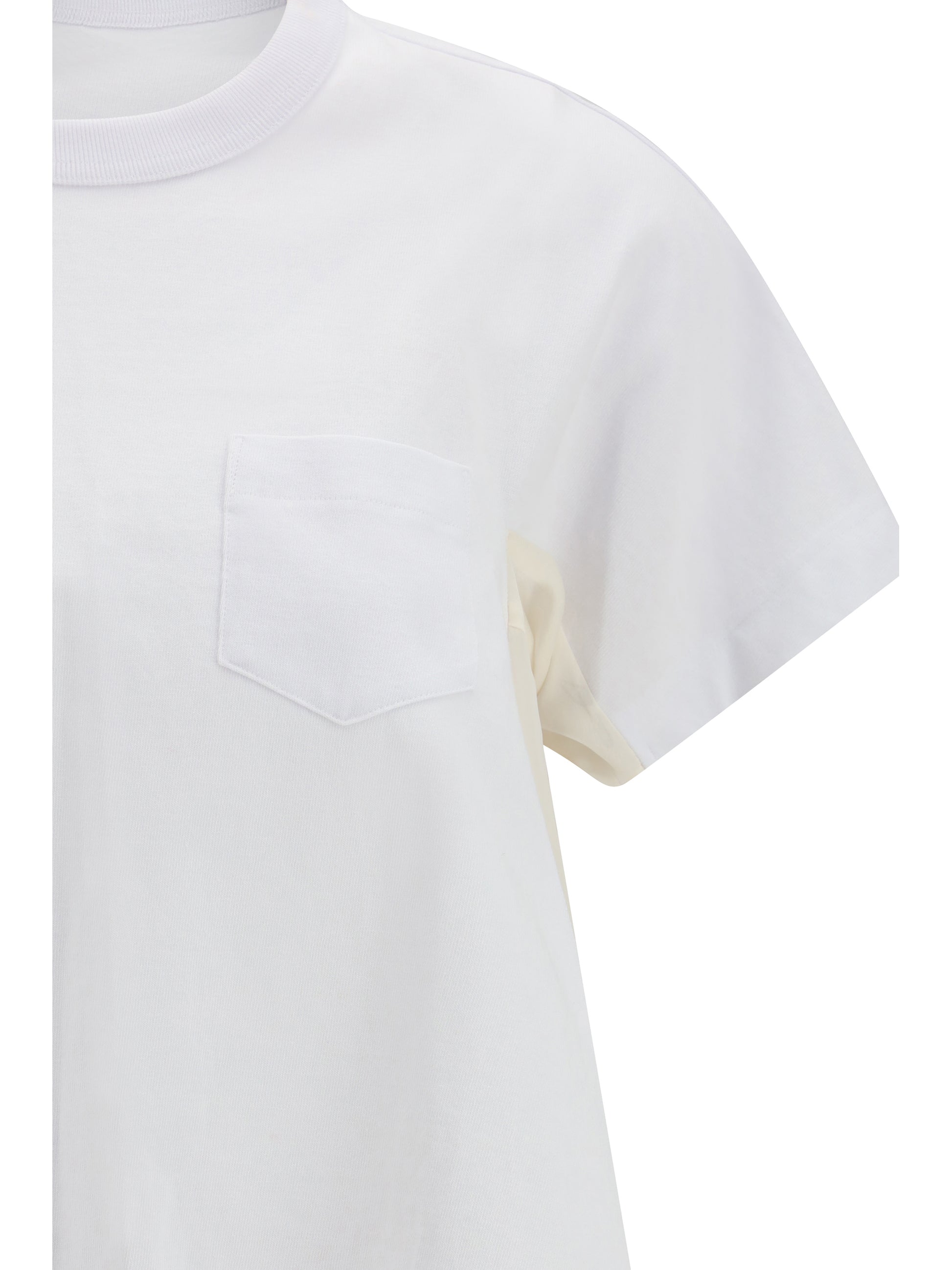 Sacai Women Pocket And Draped T-Shirt SACAI