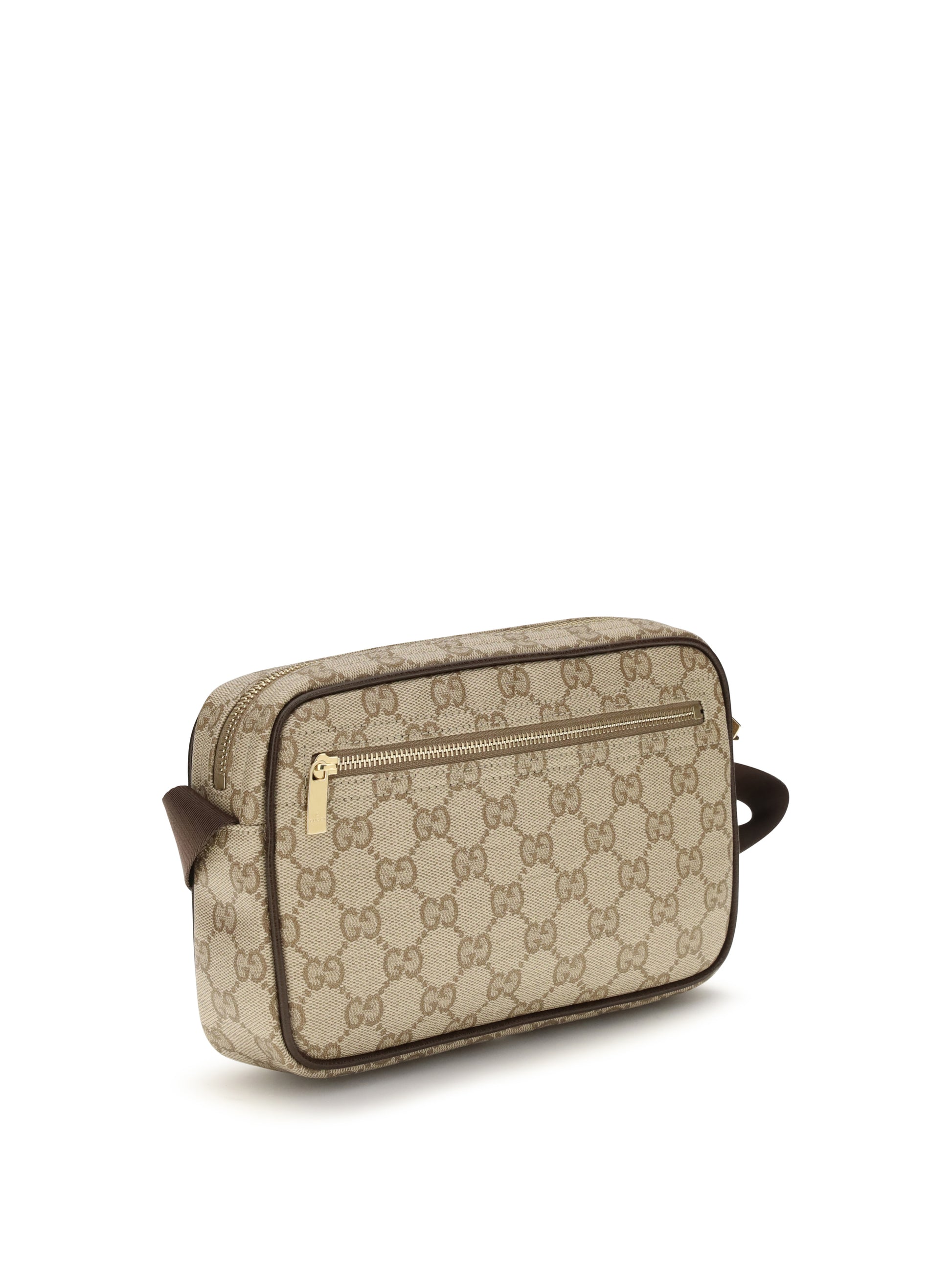 Gucci Men Gg Shoulder Bag With Web Stripe GUCCI