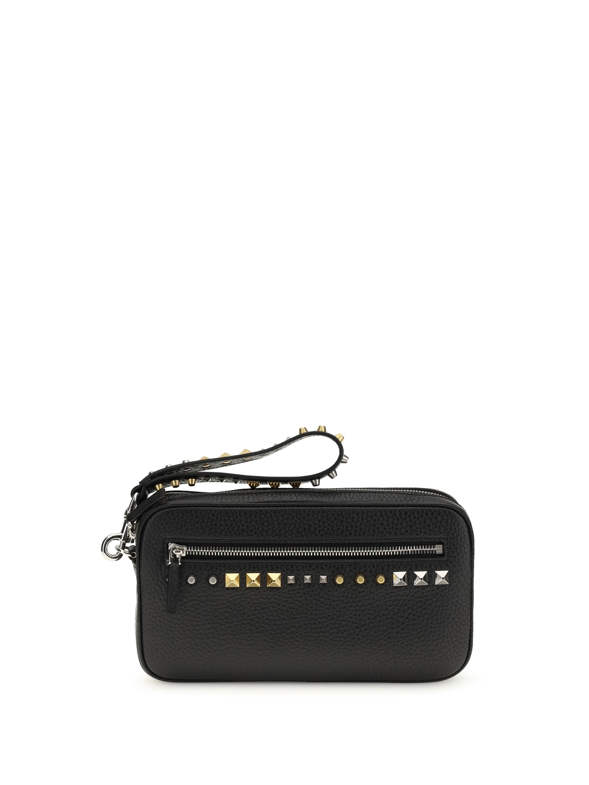 Valentino Garavani Men Rockstud Clutch Bag VALENTINO GARAVANI