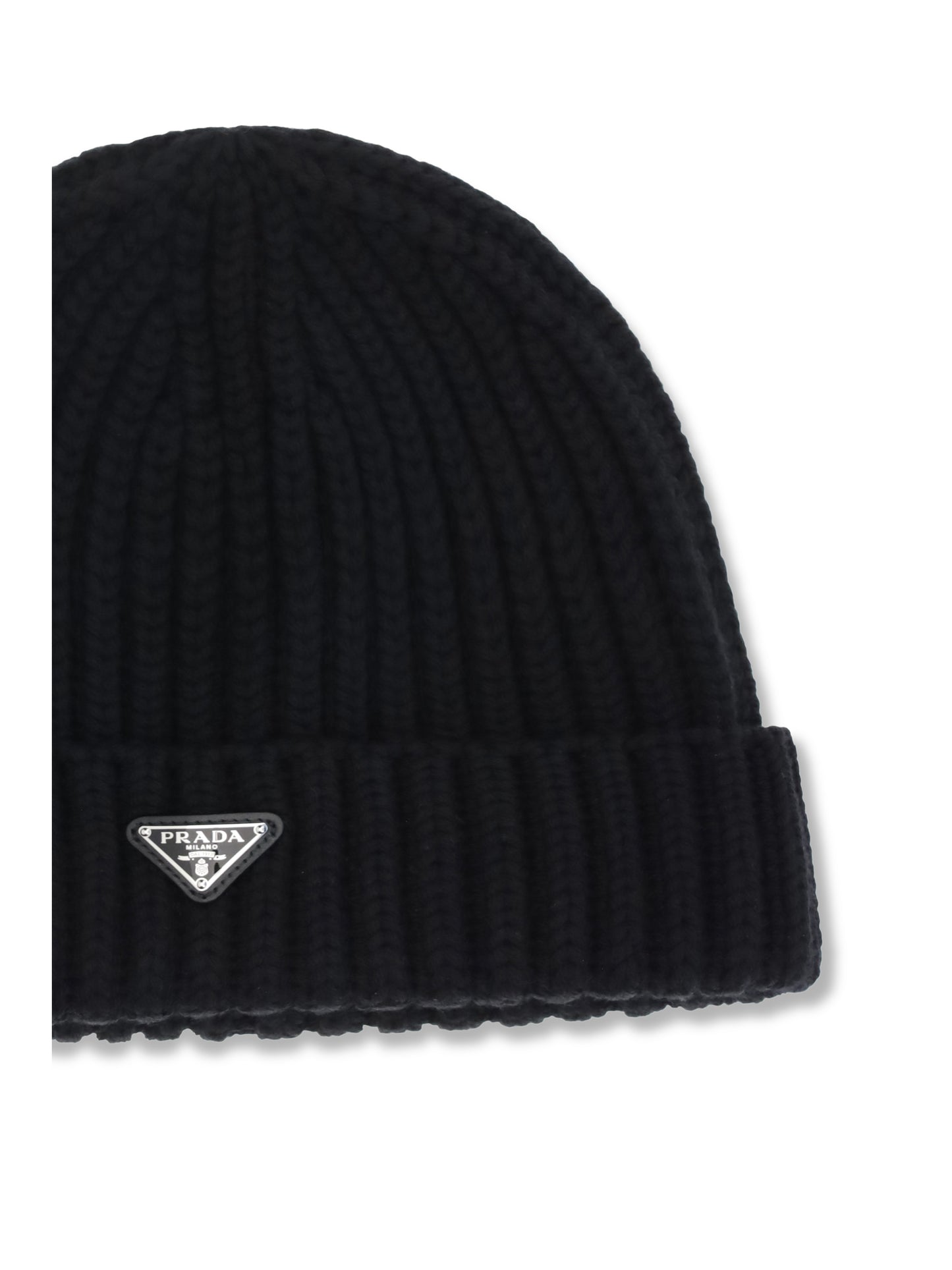 Prada Men Virgin Wool Beanie Hat PRADA