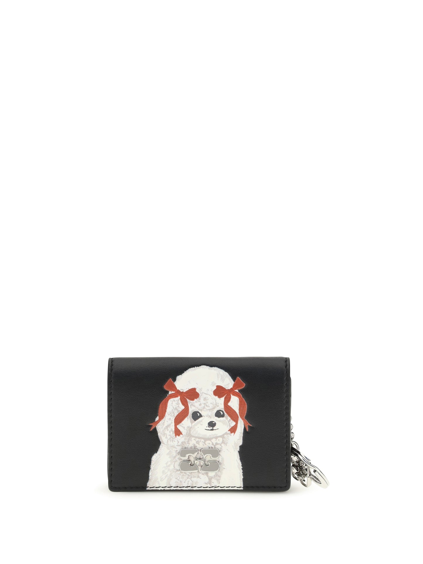 Ganni Women Poodle Print Card Holder GANNI