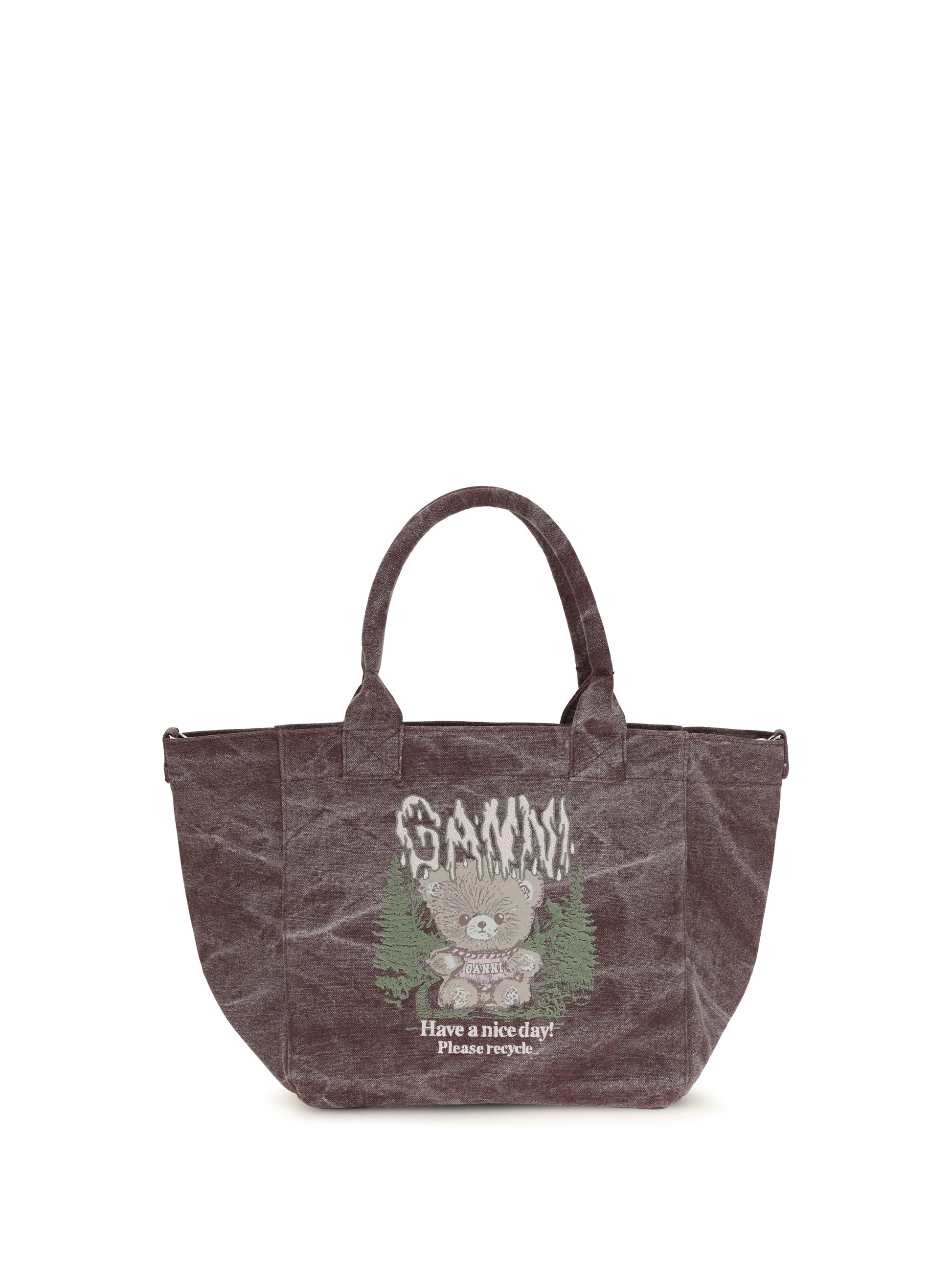 Ganni Women Small Teddy Tote Bag GANNI