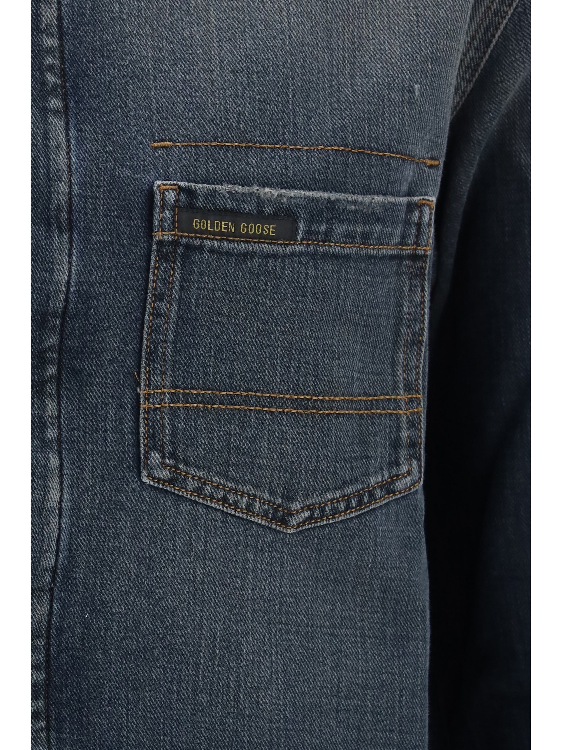 Golden Goose Men Journey Denim Shirt GOLDEN GOOSE