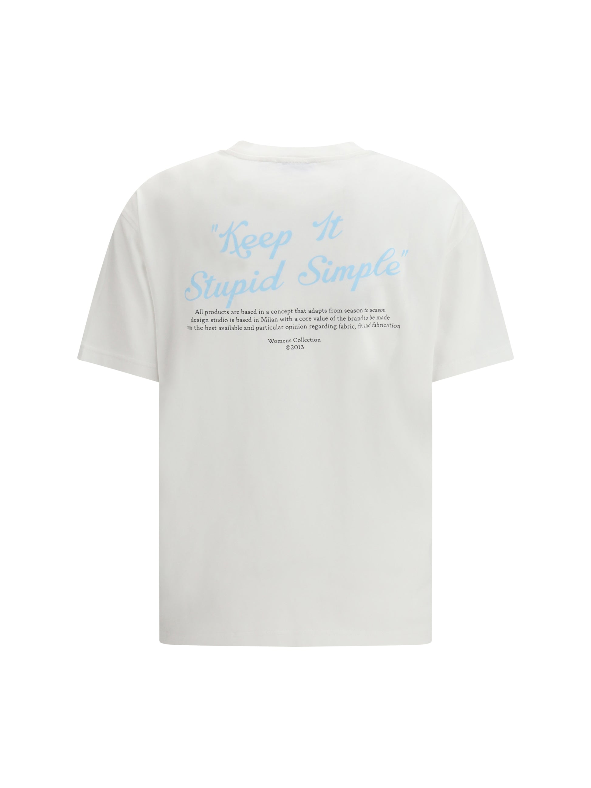 Off-White Women Kiss Quote T-Shirt OFF-WHITE