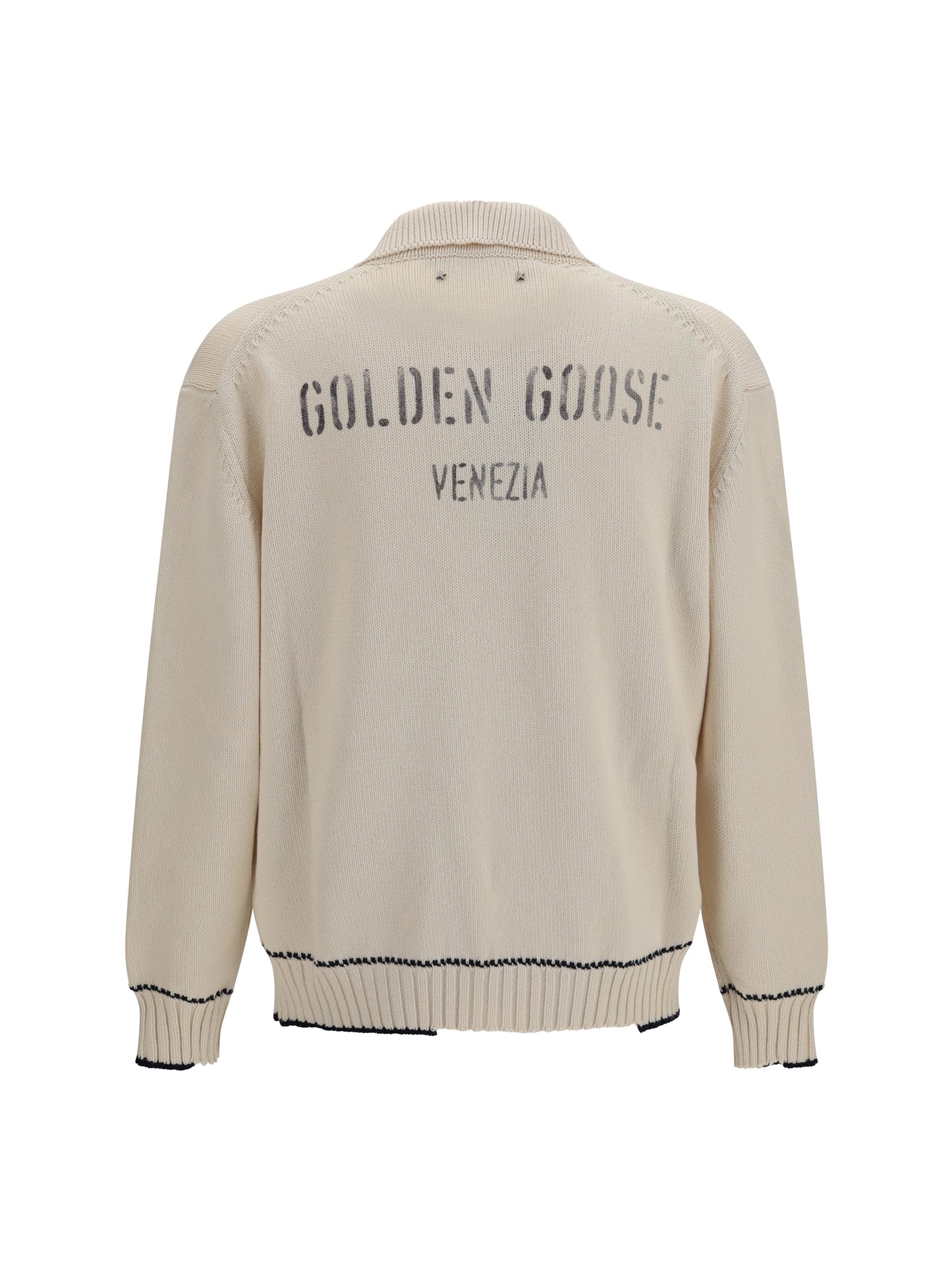 Golden Goose Men Rindley Polo With Logo Print GOLDEN GOOSE