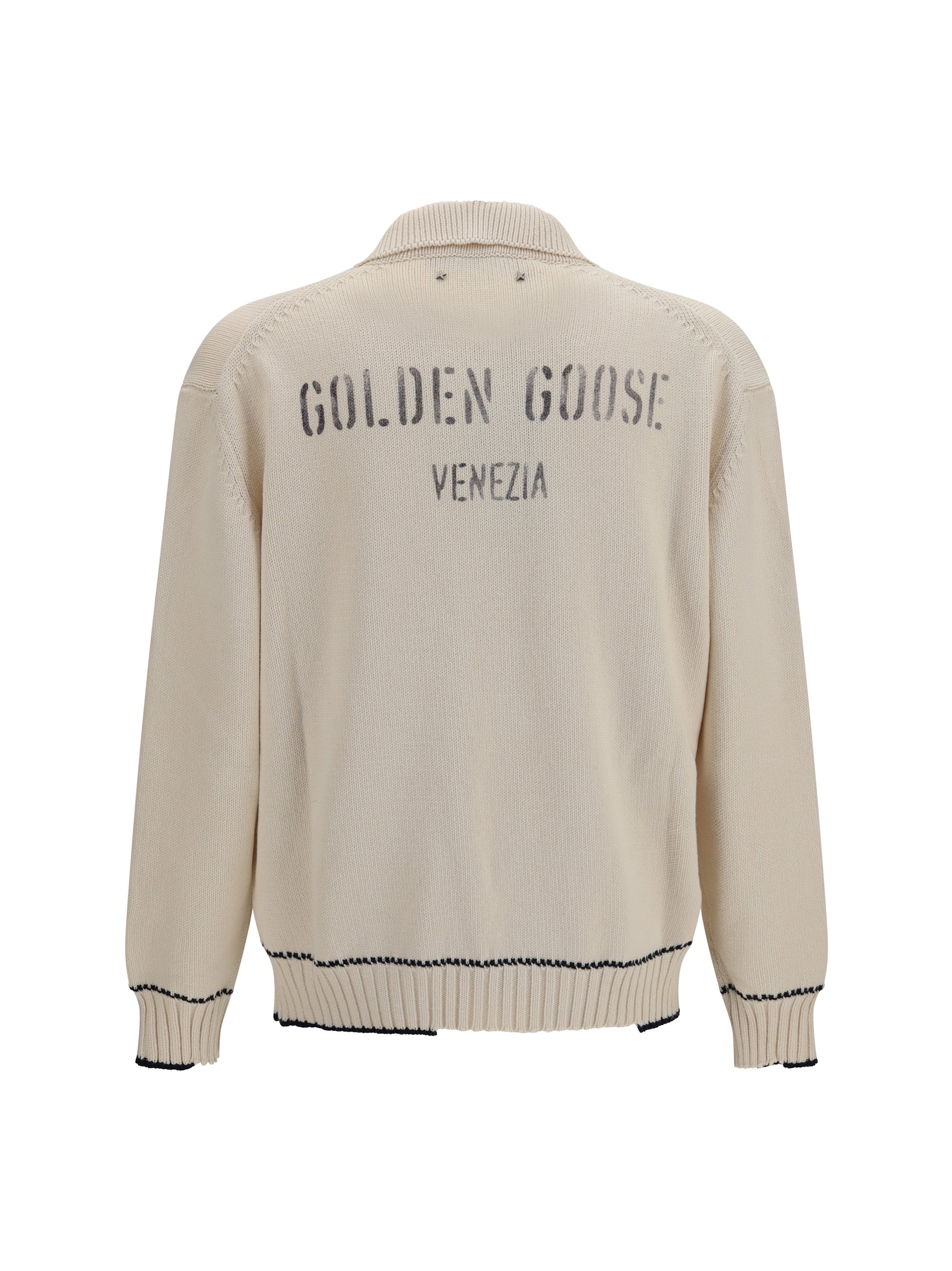 Golden Goose Men Rindley Polo With Logo Print GOLDEN GOOSE