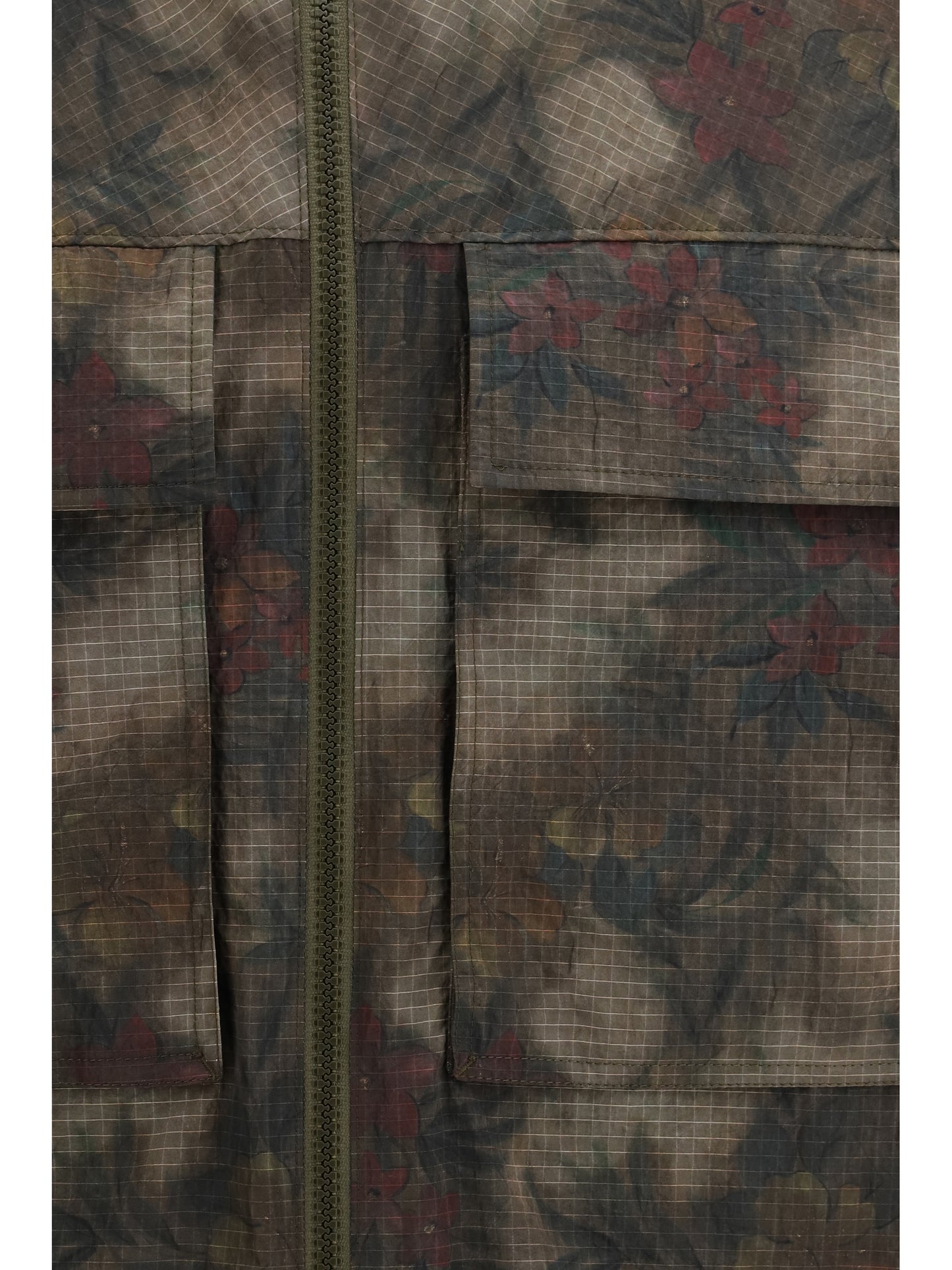 Herno Men Ripstop Parka With Tropical Pattern HERNO