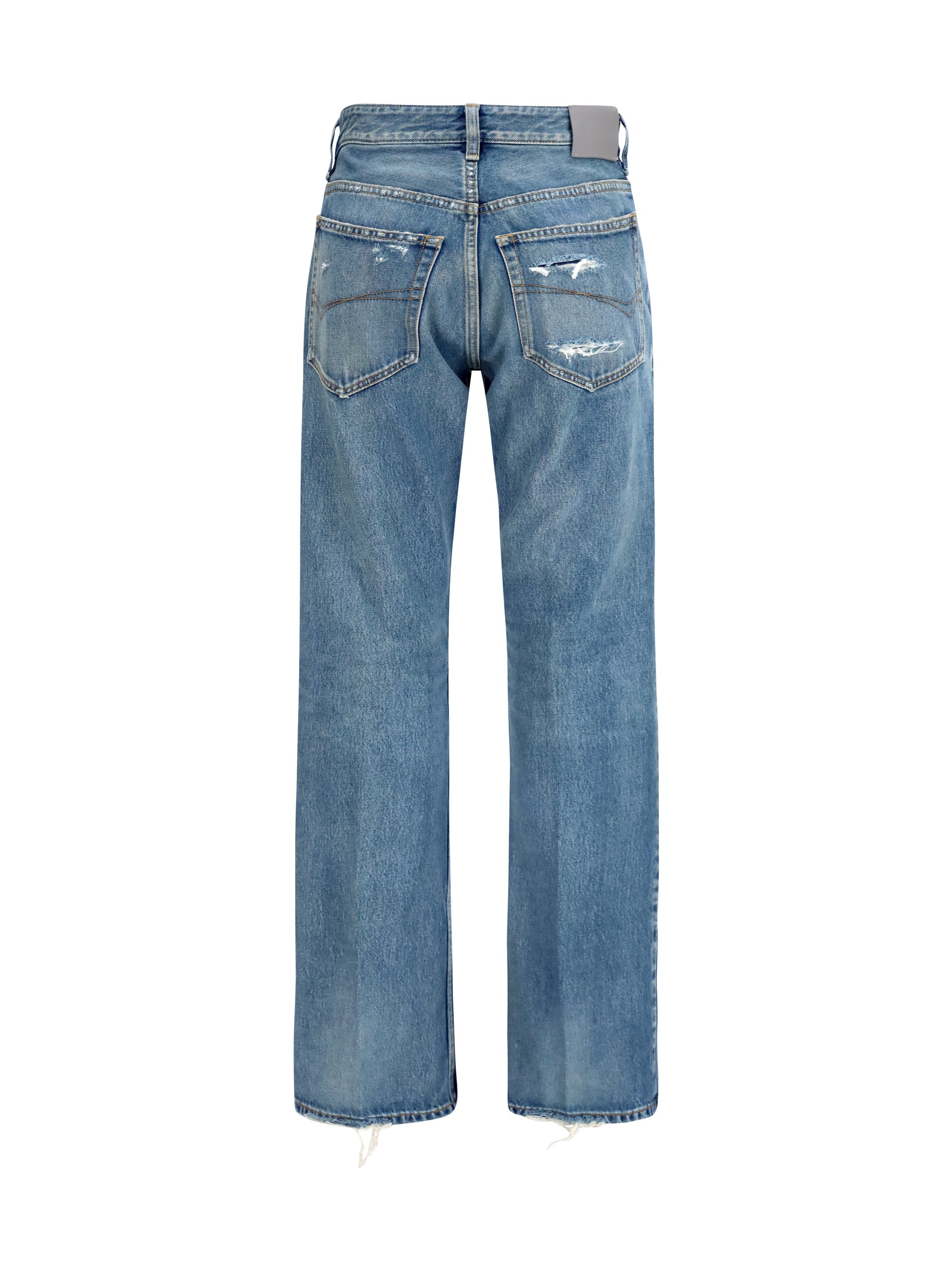 Balenciaga Women Straight-Leg Denim Jeans BALENCIAGA