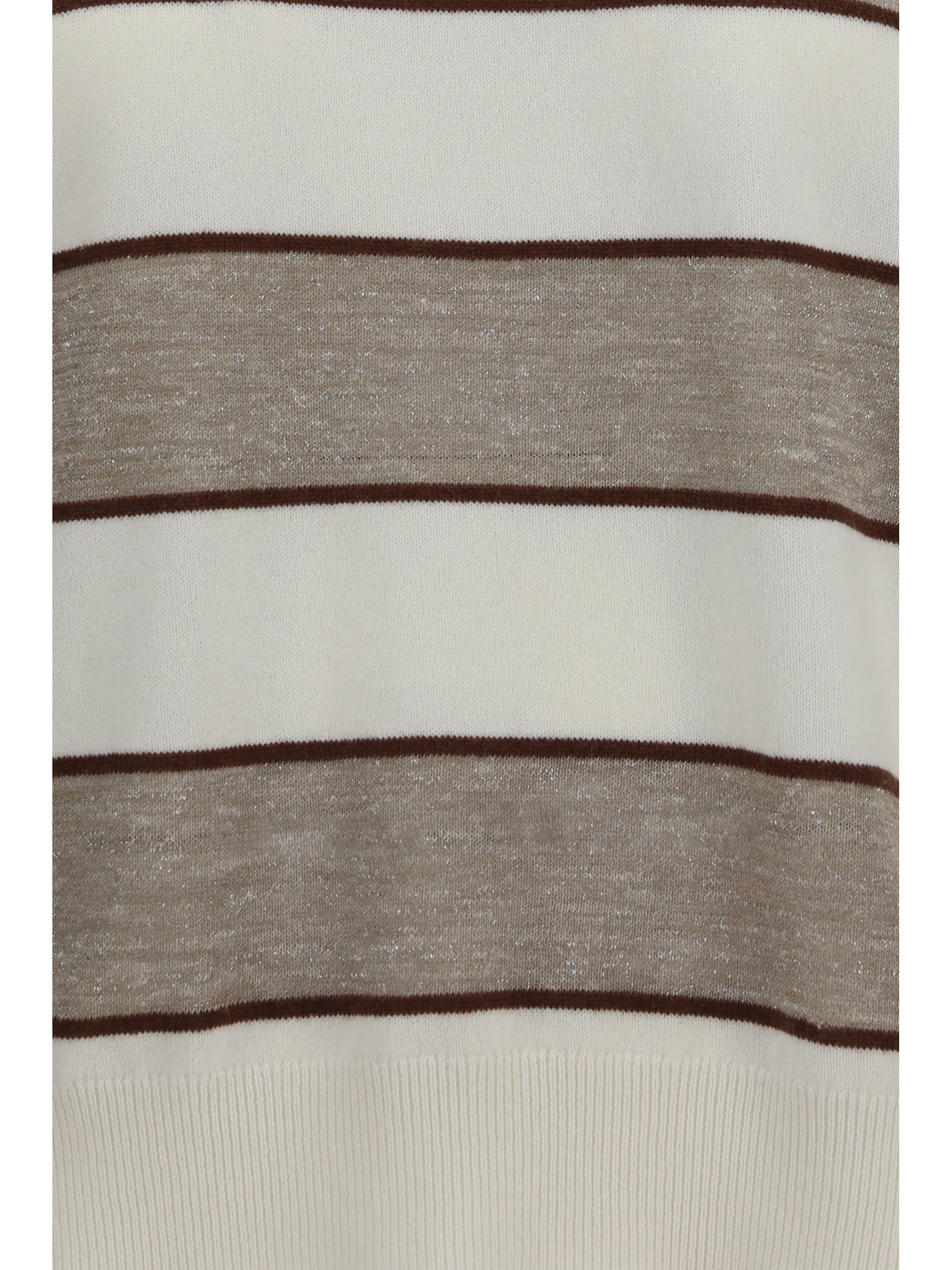 Brunello Cucinelli Women Striped Long-Sleeve Sweater BRUNELLO CUCINELLI