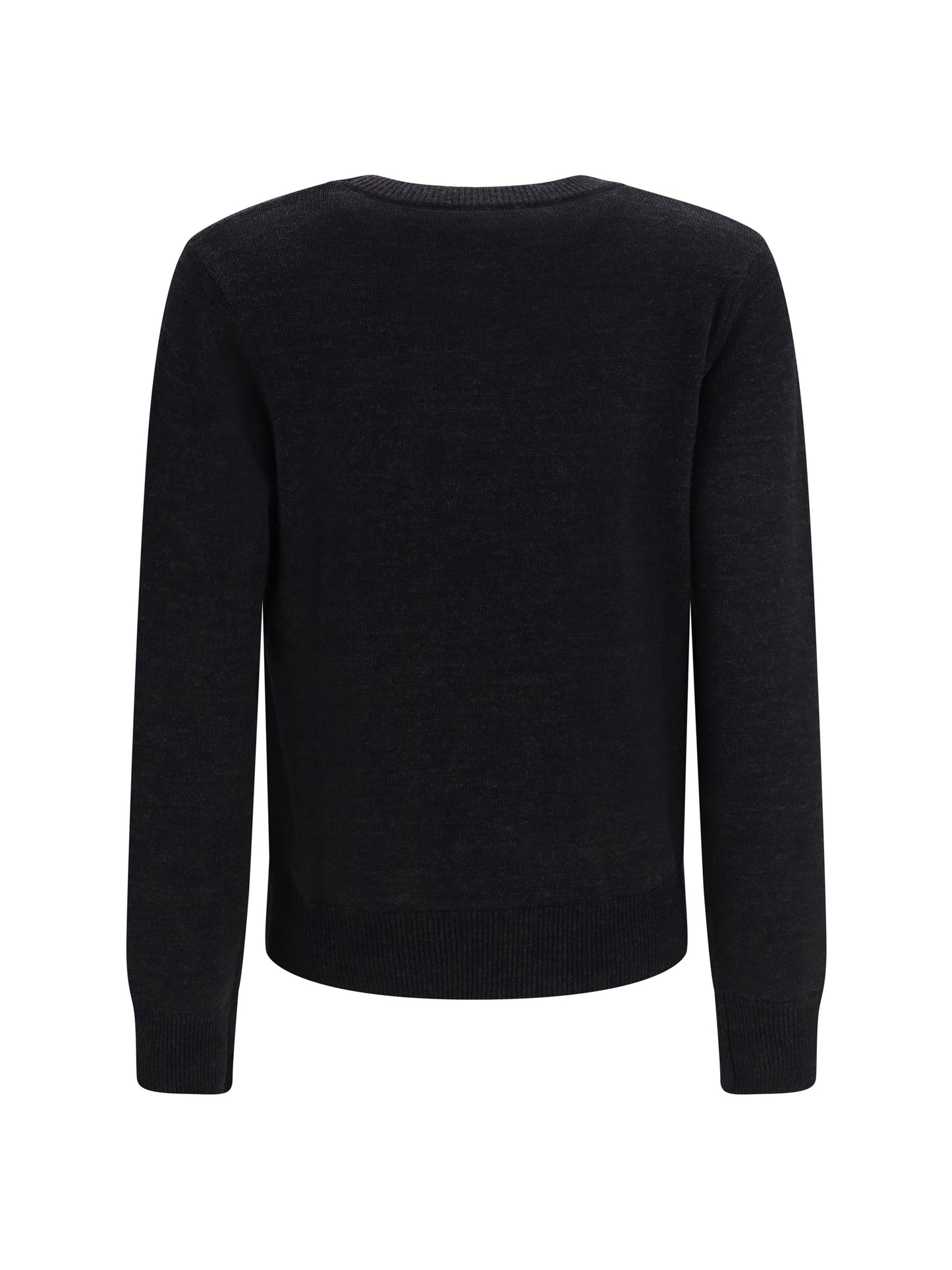 Ganni Women Wool Sweater With Crochet Flower GANNI