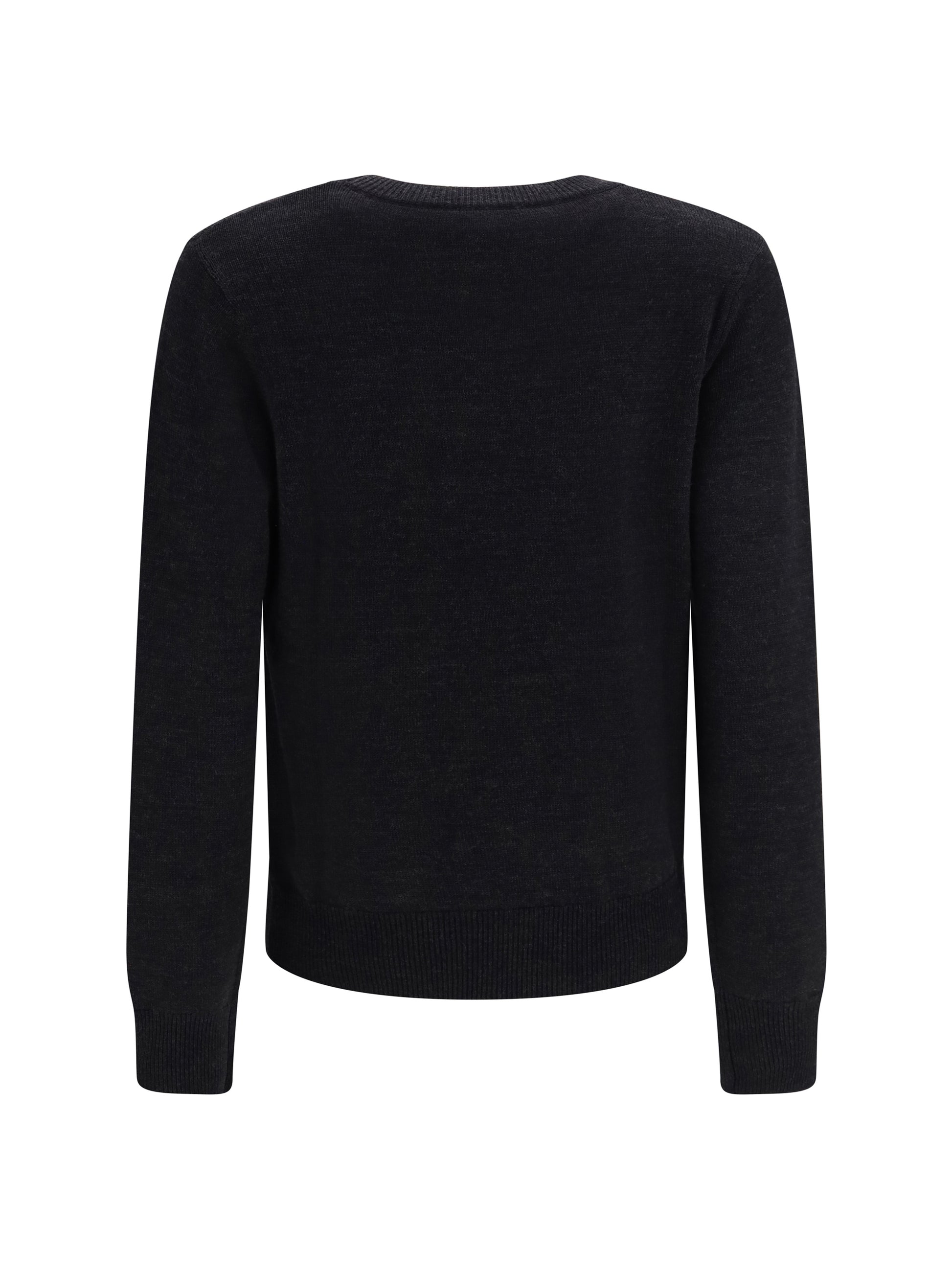 Ganni Women Wool Sweater With Crochet Flower GANNI