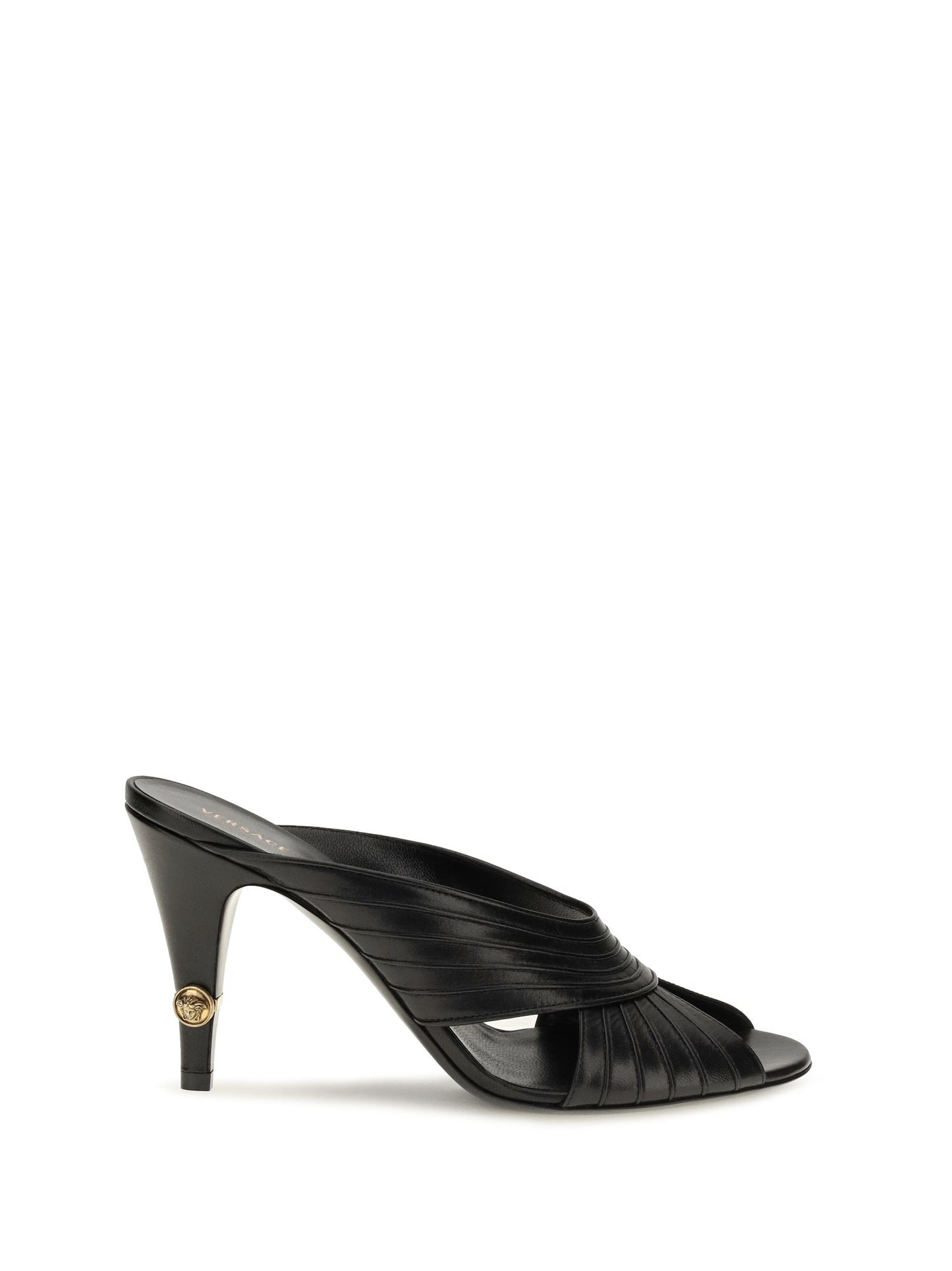 Versace Women Gianni Nappa Leather Mules VERSACE