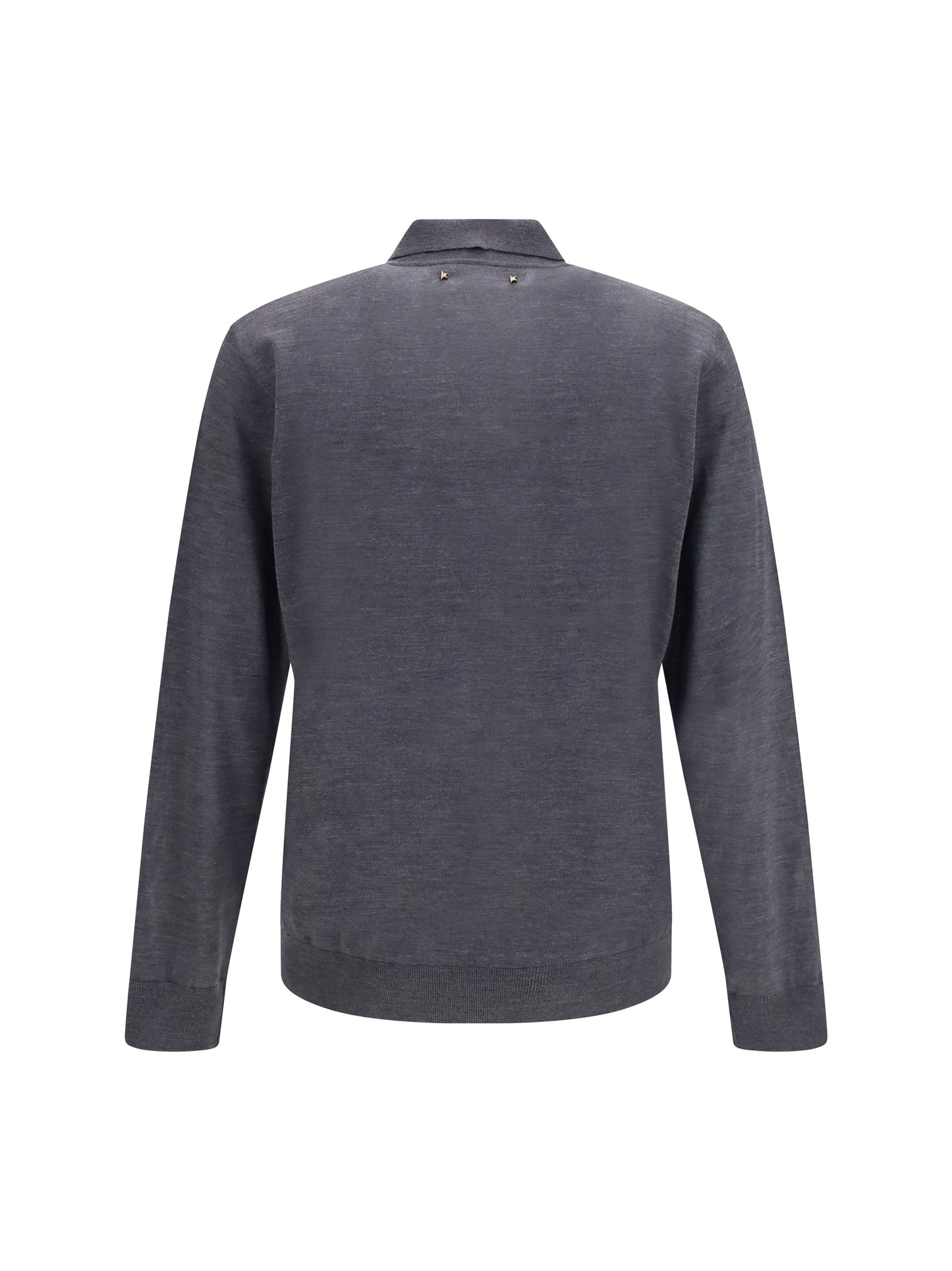 Golden Goose Men Virgin Wool Polo Shirt GOLDEN GOOSE