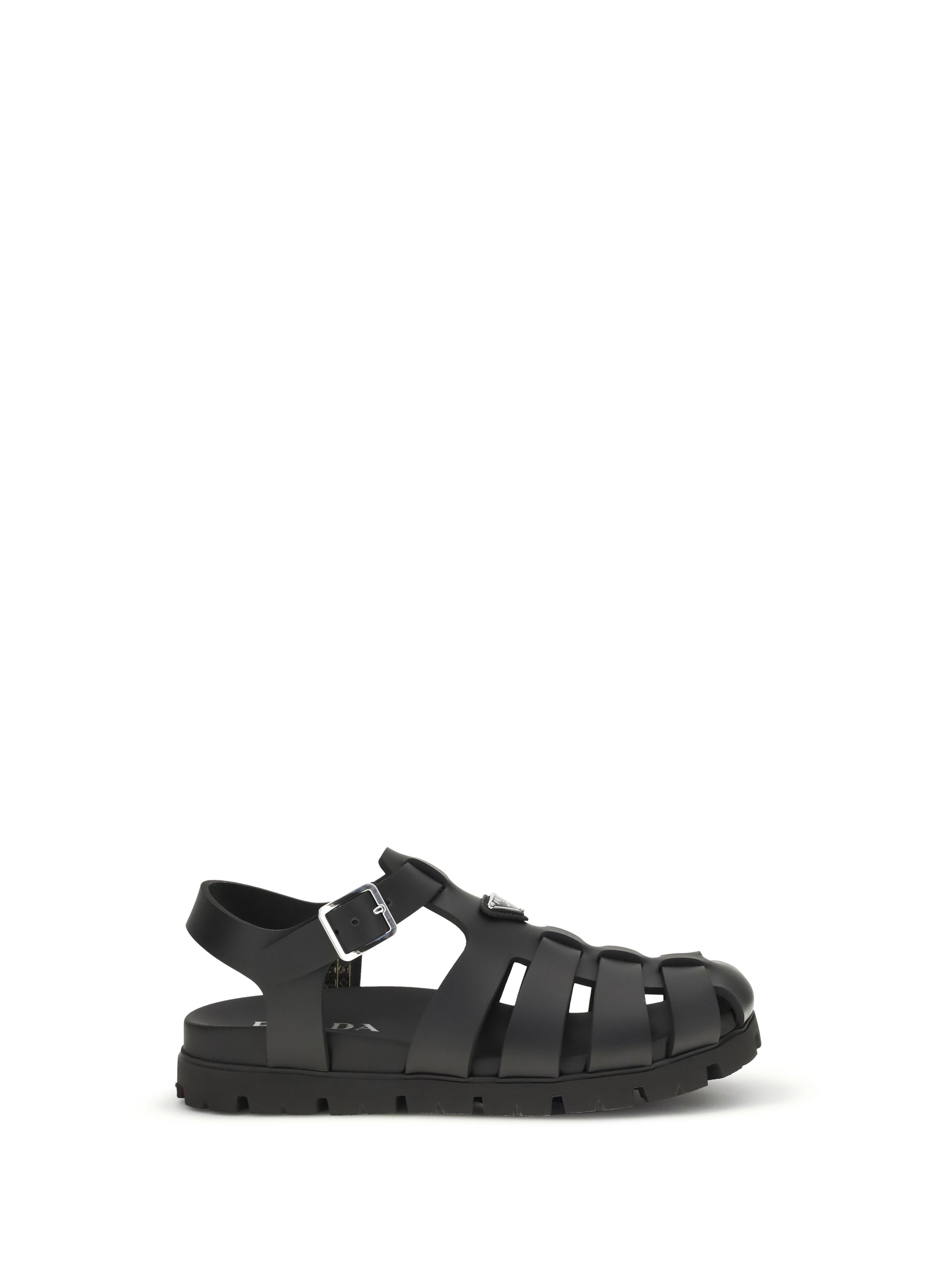 Prada Men Rubber Cage Sandal PRADA