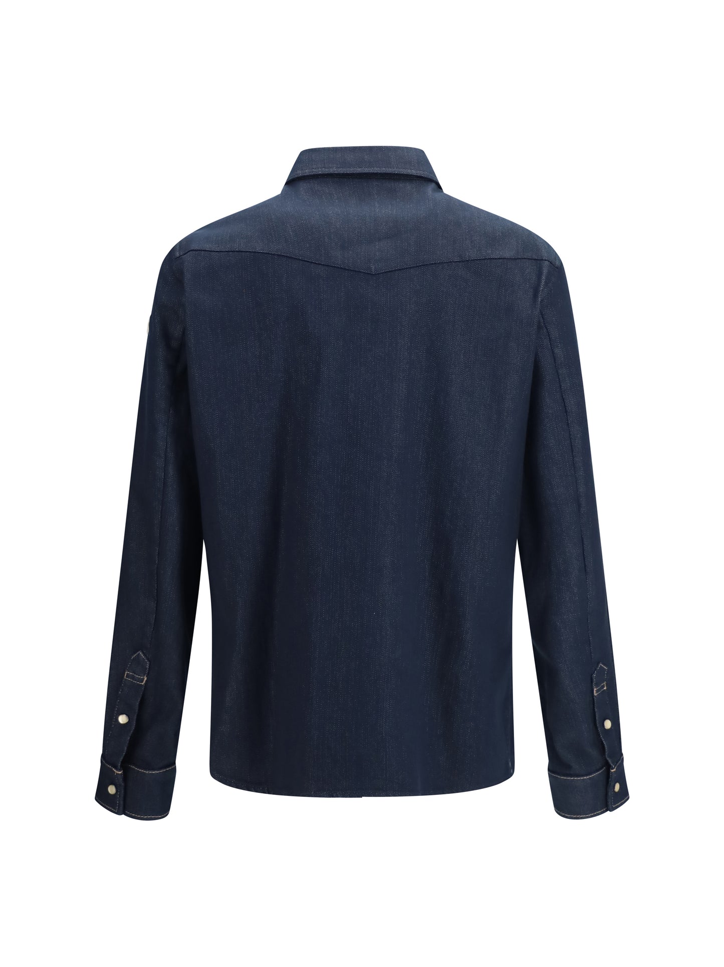 Moncler Men Denim Jacket With Logo Patch MONCLER