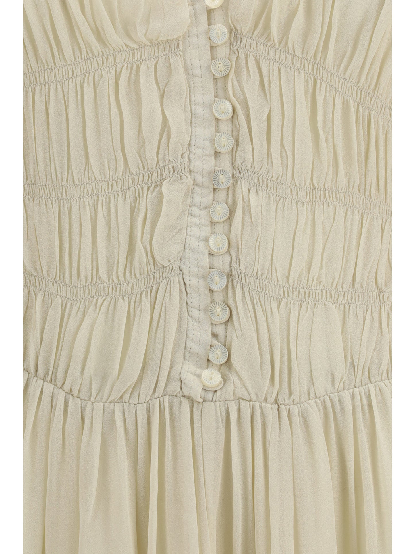 Marant Etoile Women Buttoned Sheer Long Dress ISABEL MARANT ETOILE