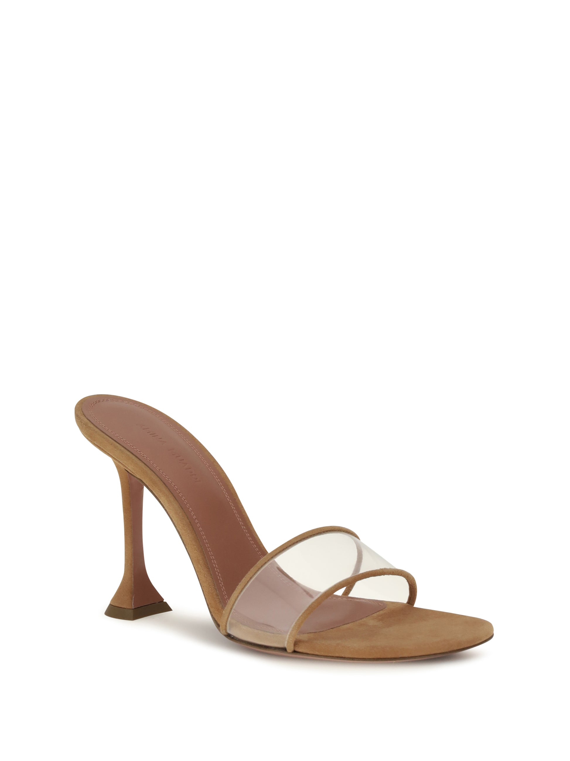 Amina Muaddi Women Andreea Glass Mule Sandals AMINA MUADDI