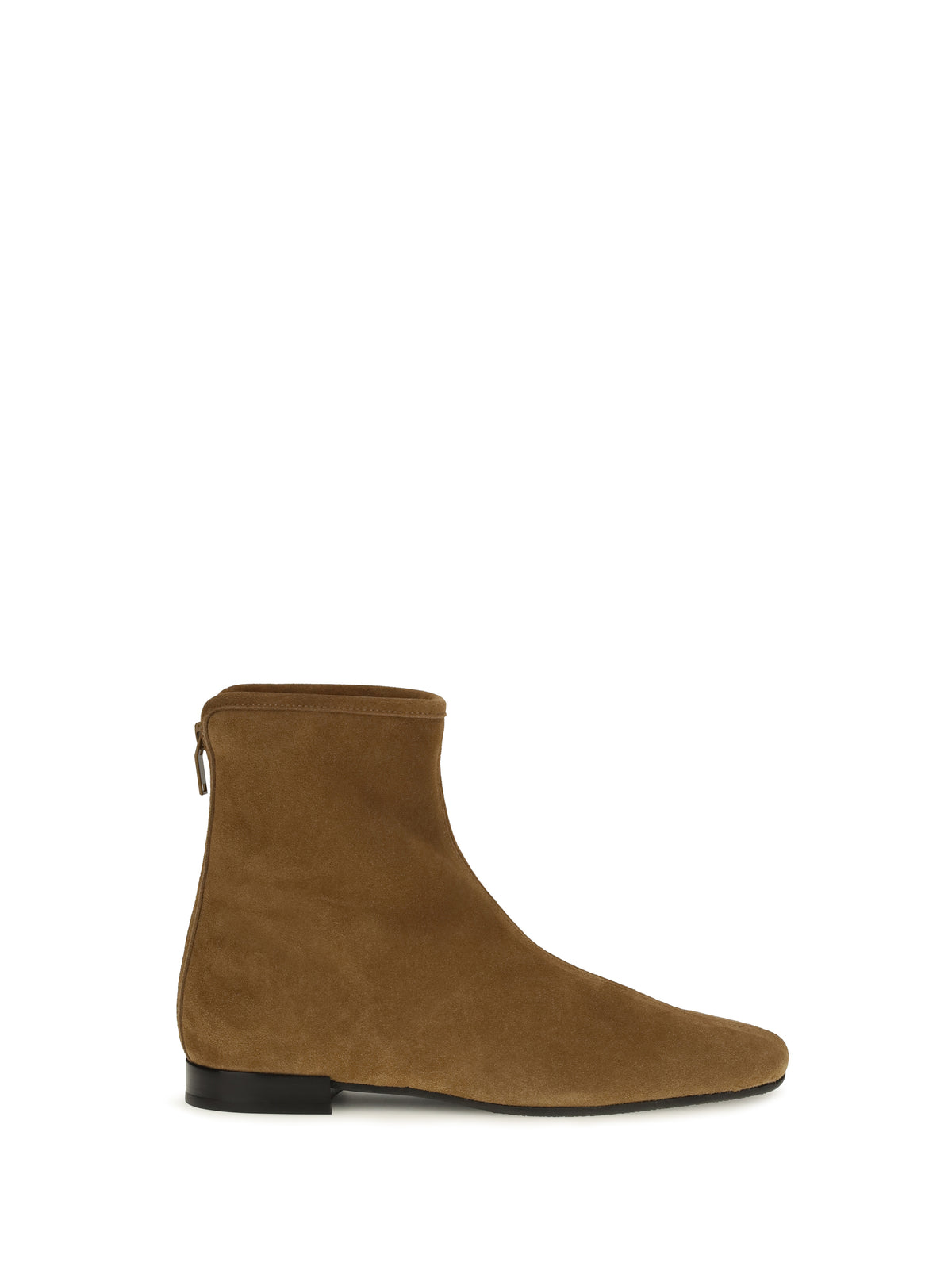 Toteme Women Suede Booties With Shearling Lining TOTEME