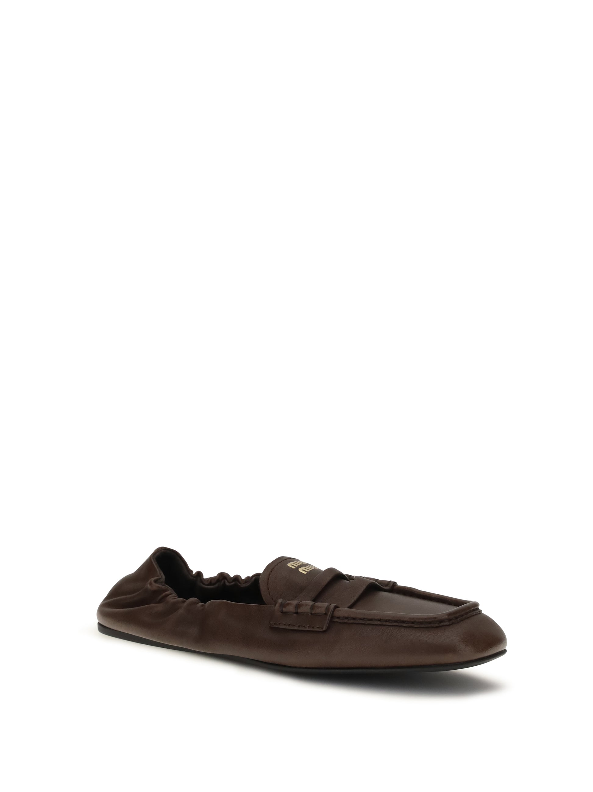 Miu Miu Women Ruches Loafers In Nappa Leather MIU MIU