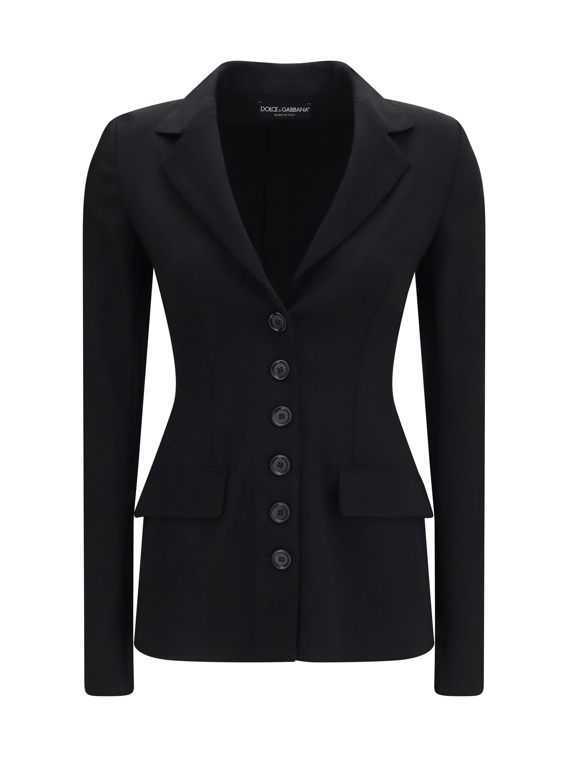 Dolce & Gabbana Women Stretch Wool Single Breasted Jacket DOLCE & GABBANA