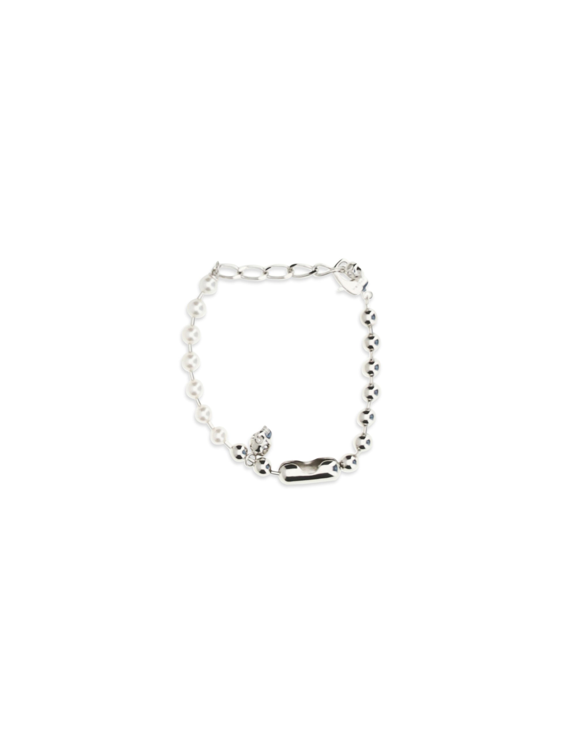Alexander Mcqueen Men Pearl Skull Bracelet ALEXANDER MCQUEEN